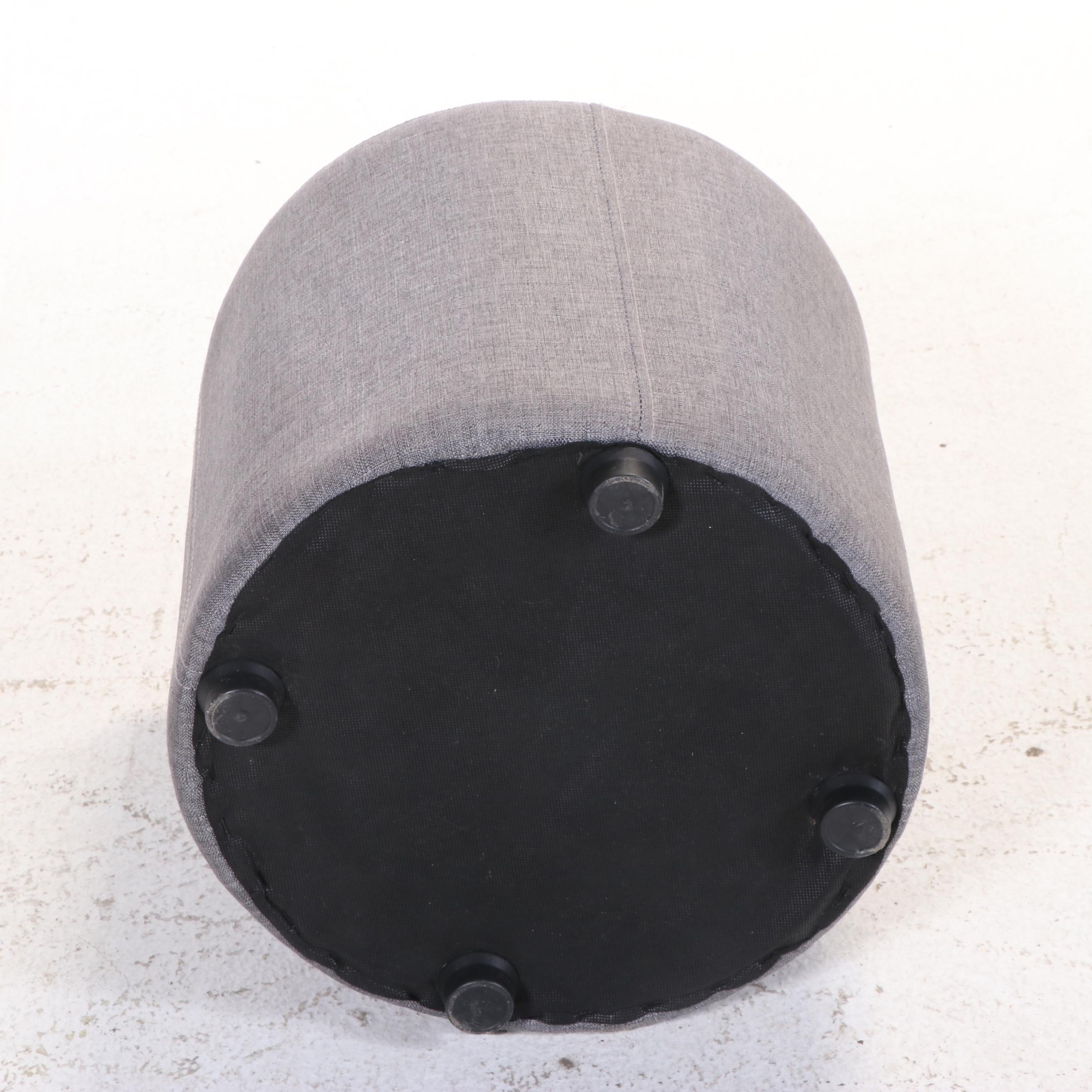 Modernist Style Lounge Chair and Storage Ottoman, Incl. IKEA "Vedbo"