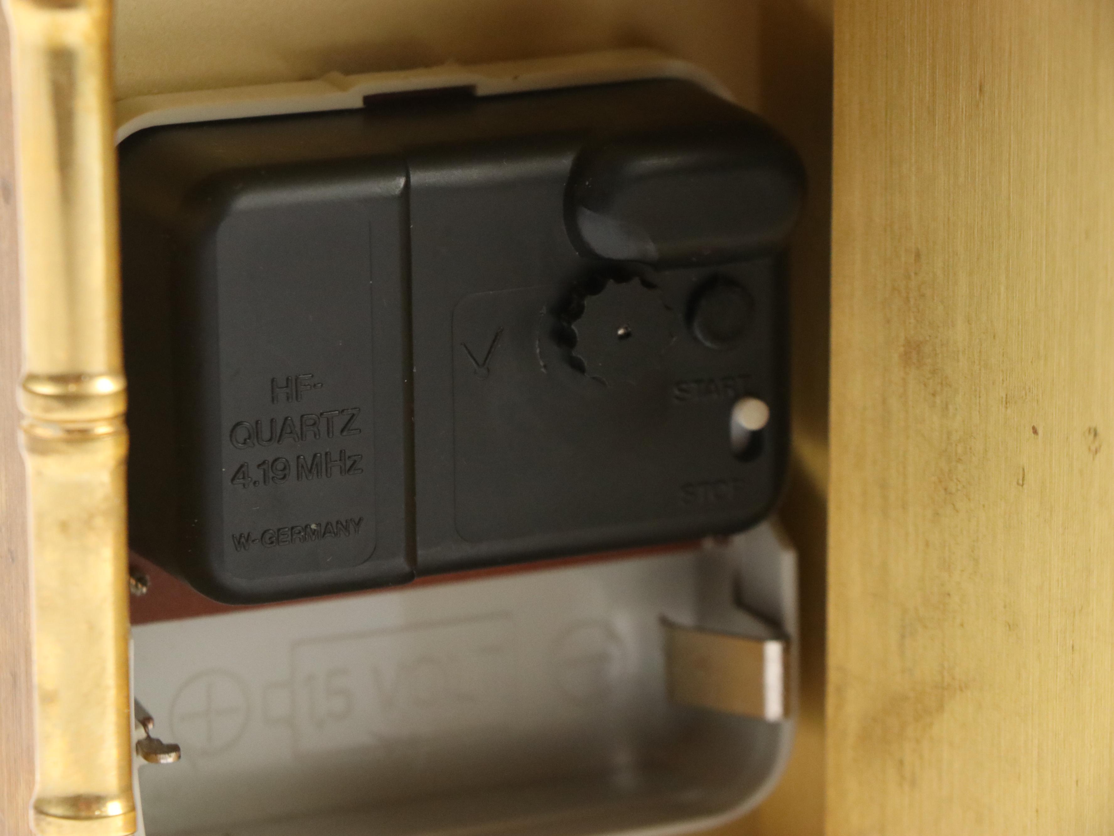 Tiffany & Co. "Pagoda" Brass Mantel Clock, 1980s