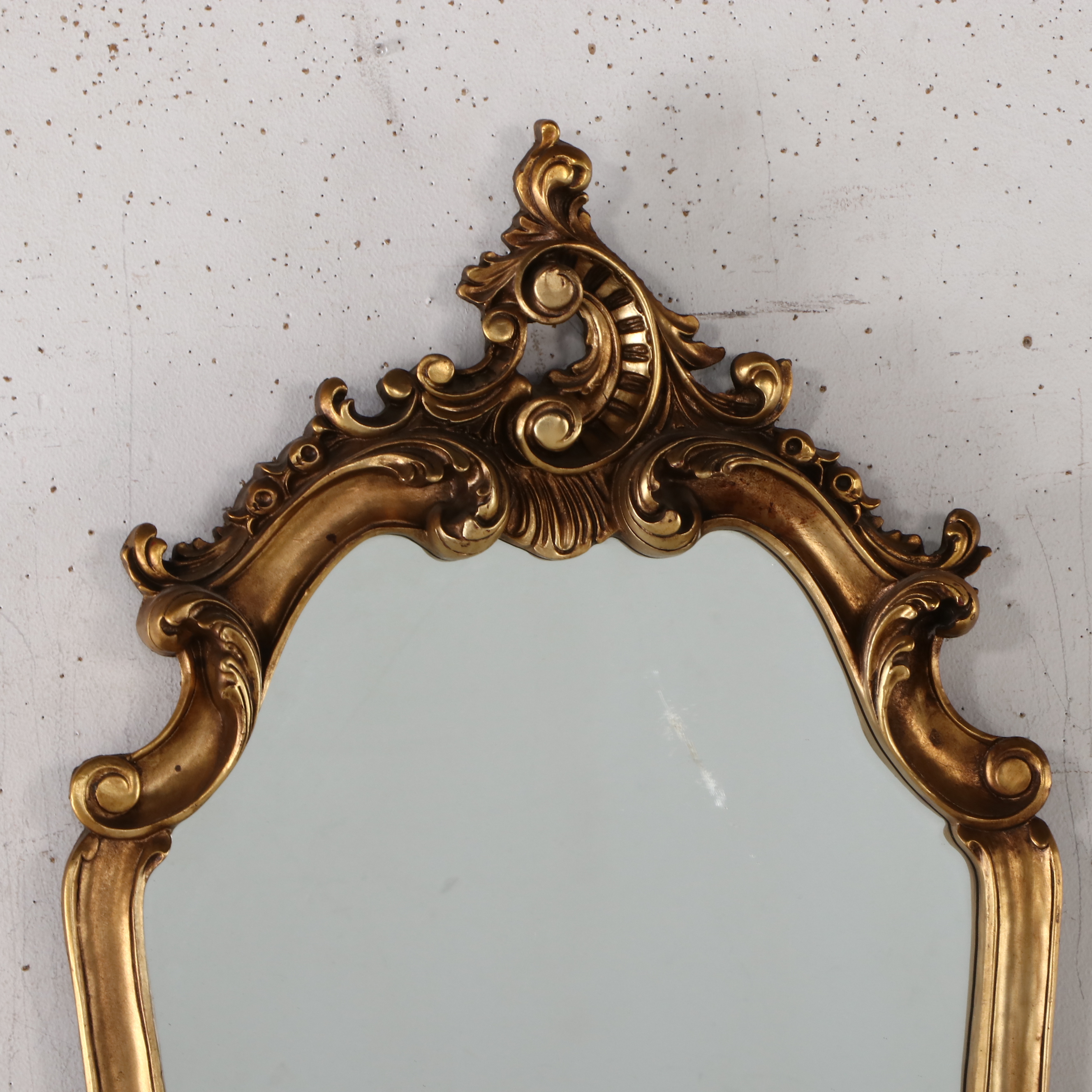 Rococo Style Gilt Framed Mirror, Mid-20th Century