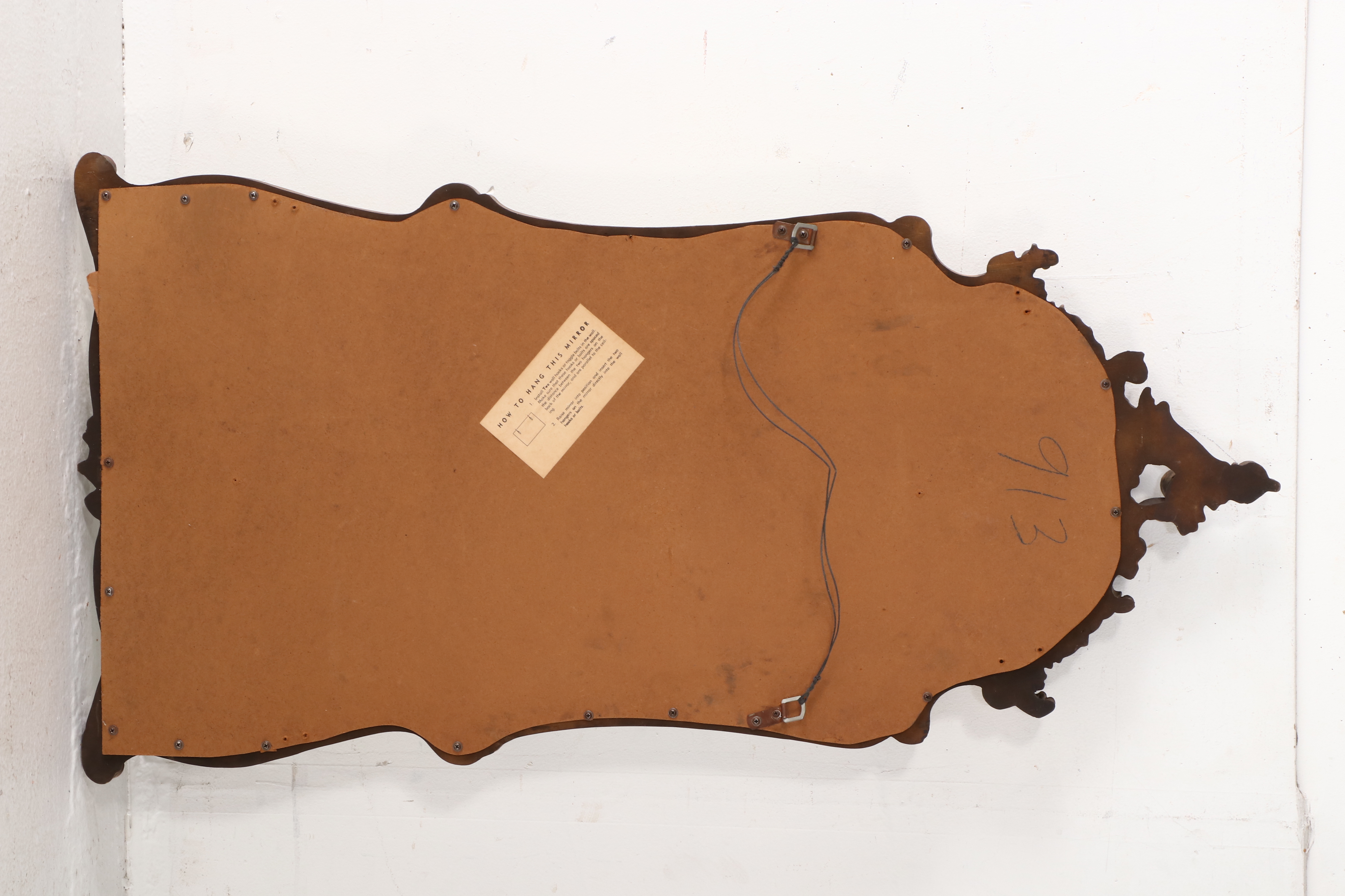 Rococo Style Gilt Framed Mirror, Mid-20th Century