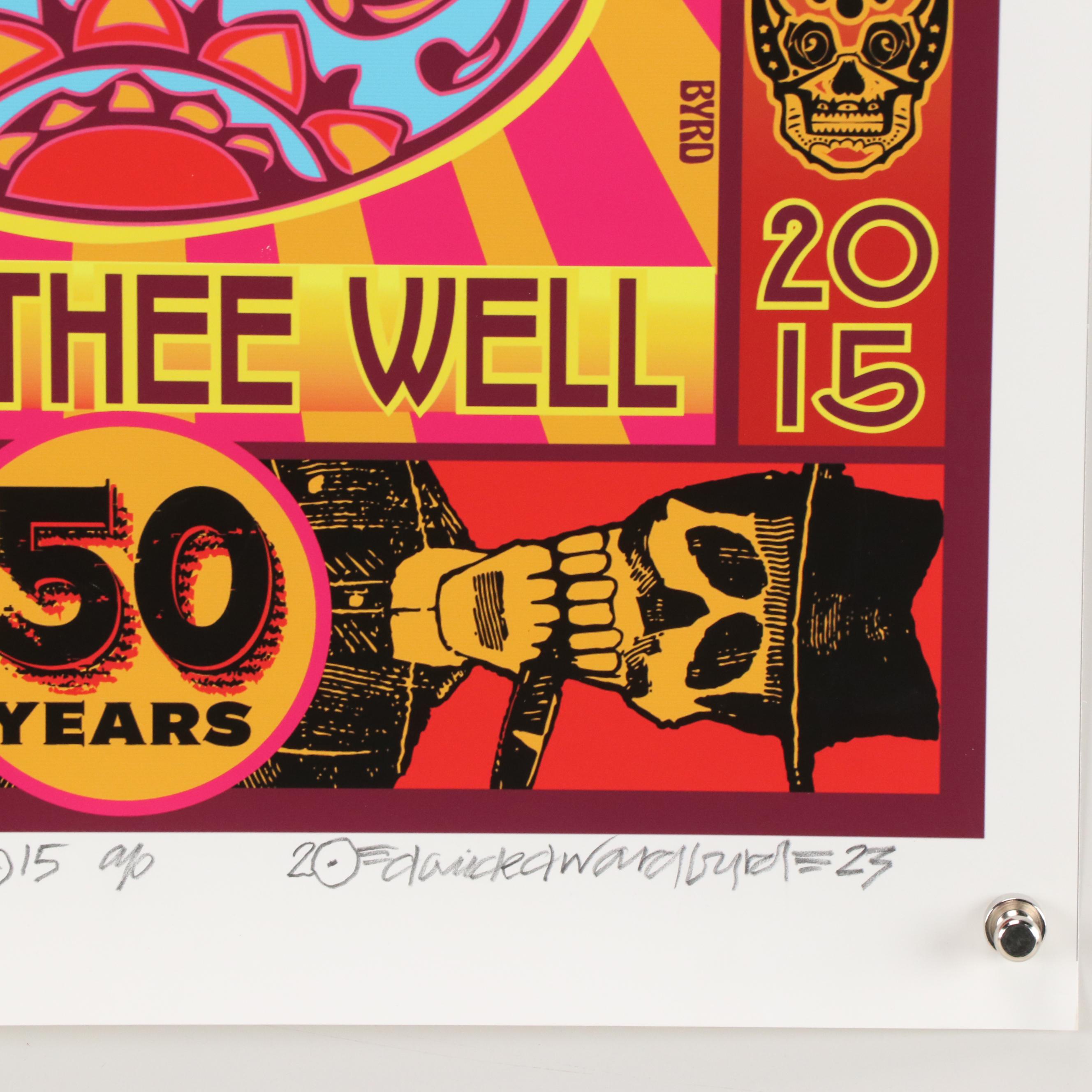 David Edward Byrd Grateful Dead Digital Print Poster "Fare Thee Well," 2023