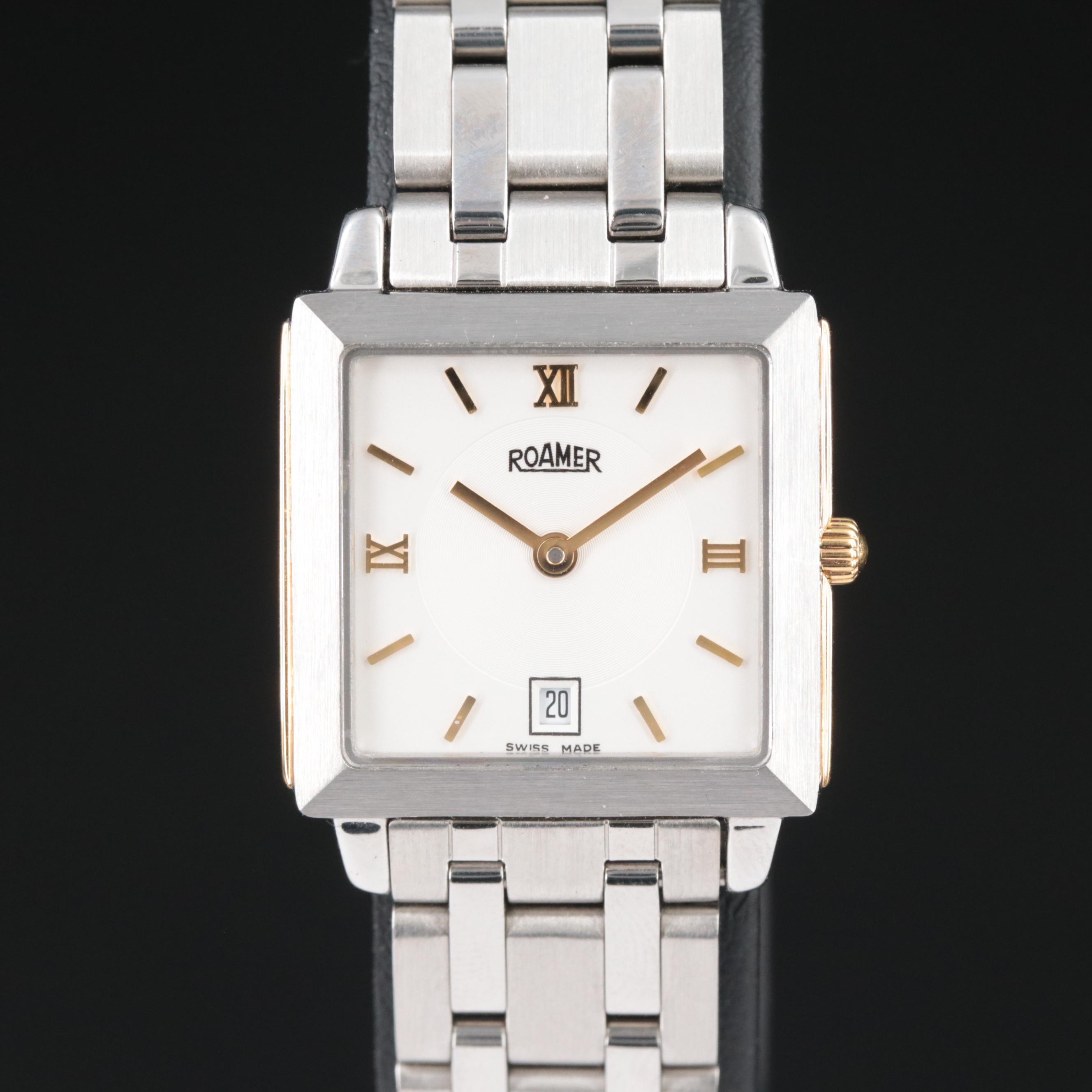 Roamer Square Steel Quartz Watch