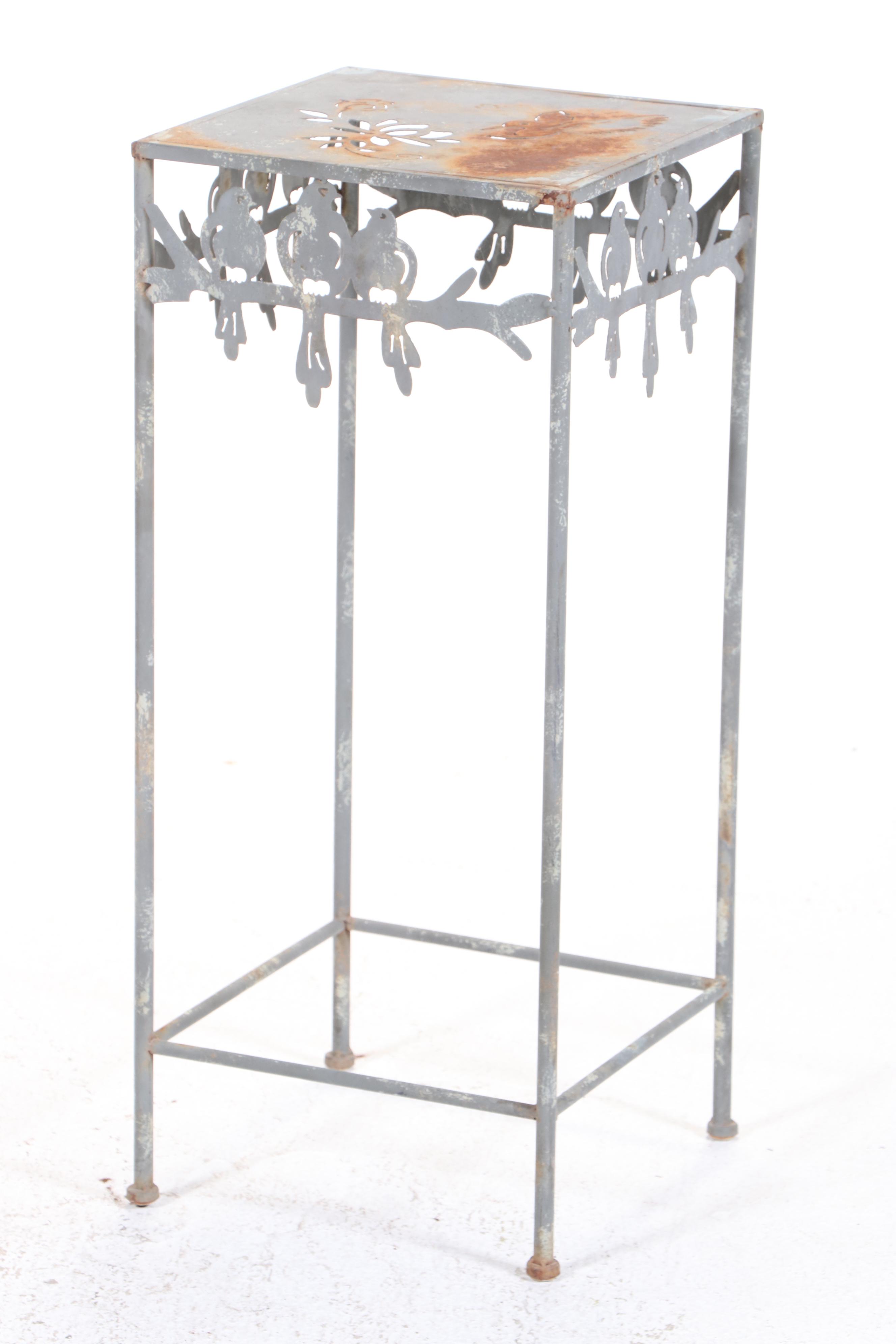 Hummingbird and Other Metal Planter Stands