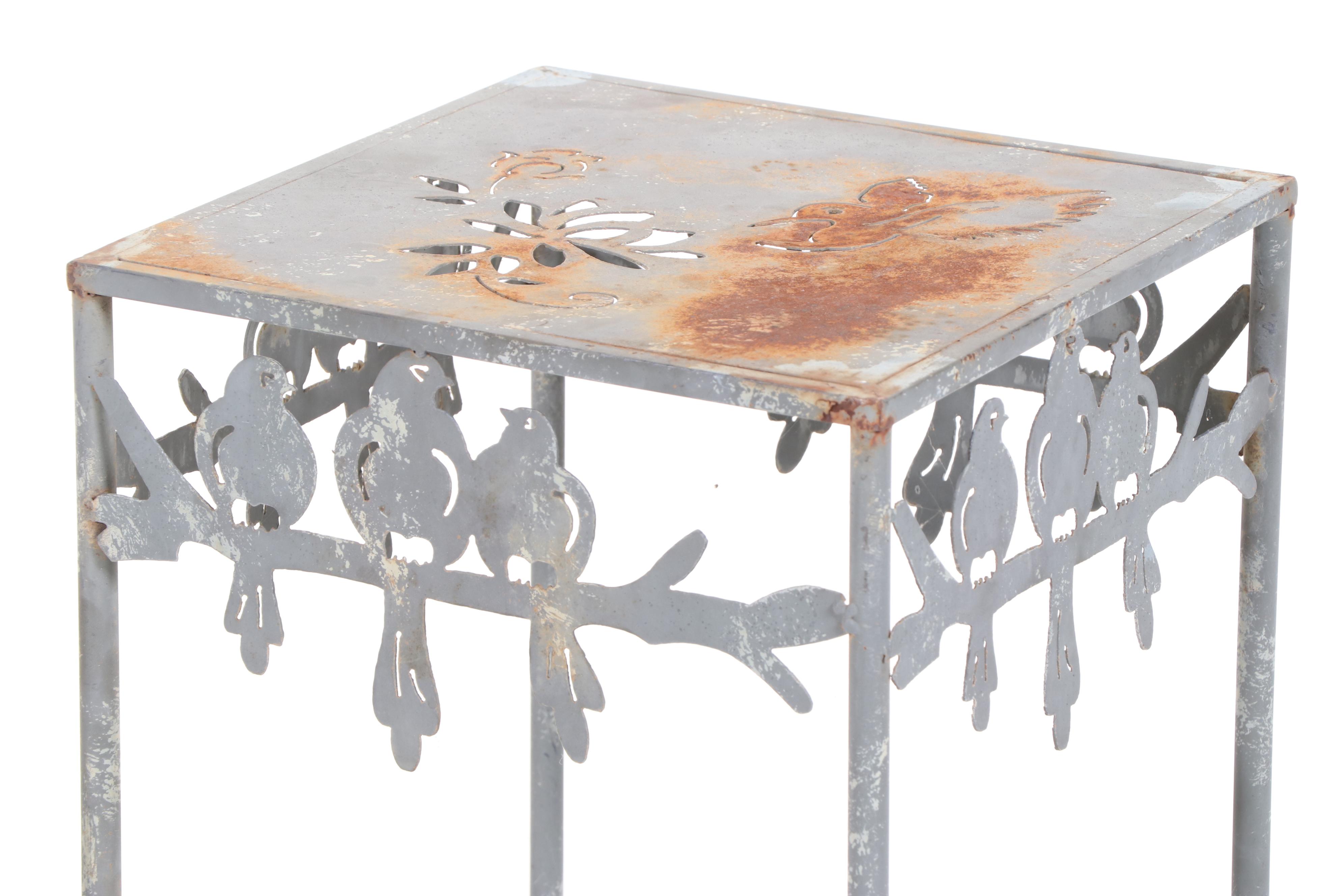 Hummingbird and Other Metal Planter Stands