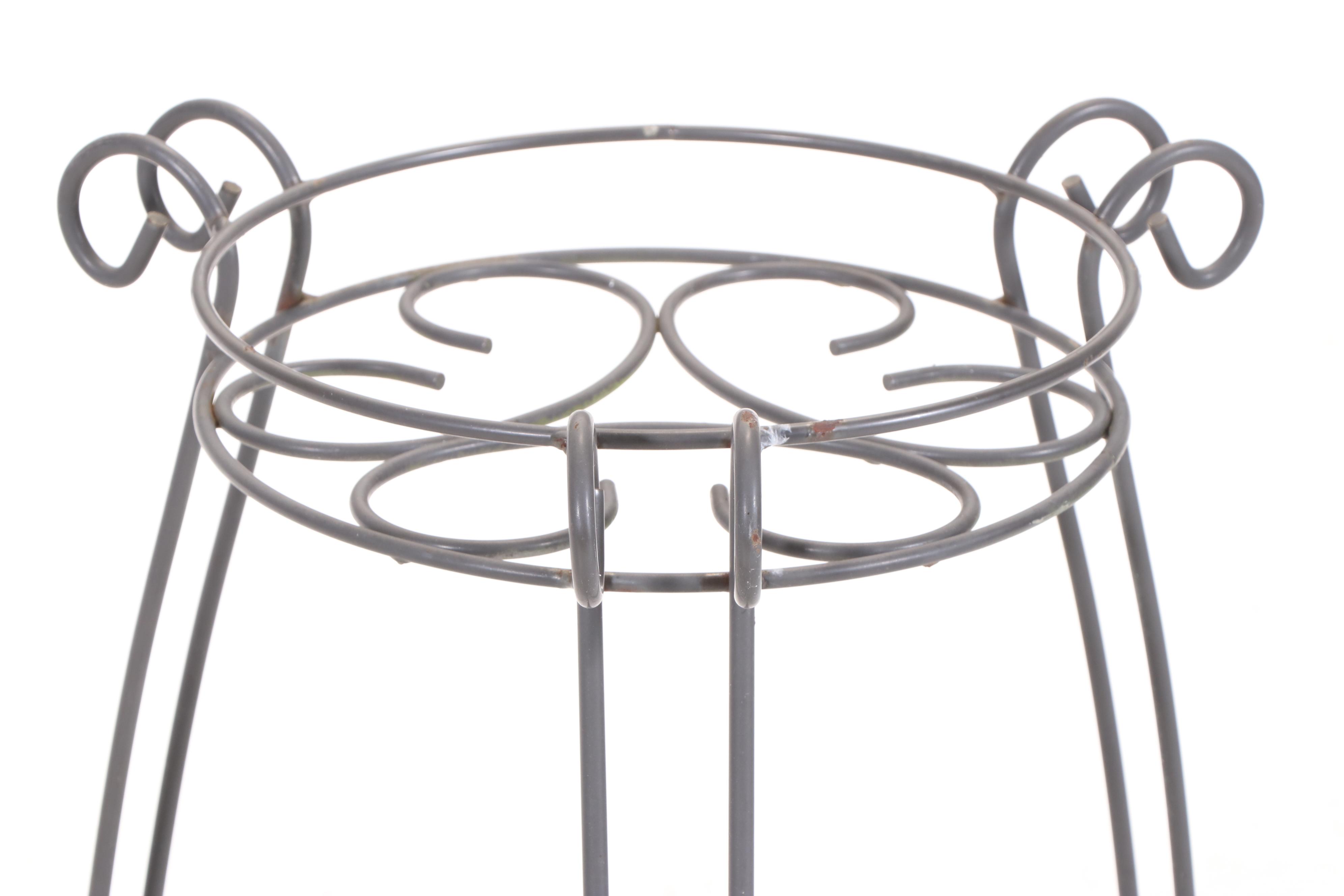 Hummingbird and Other Metal Planter Stands