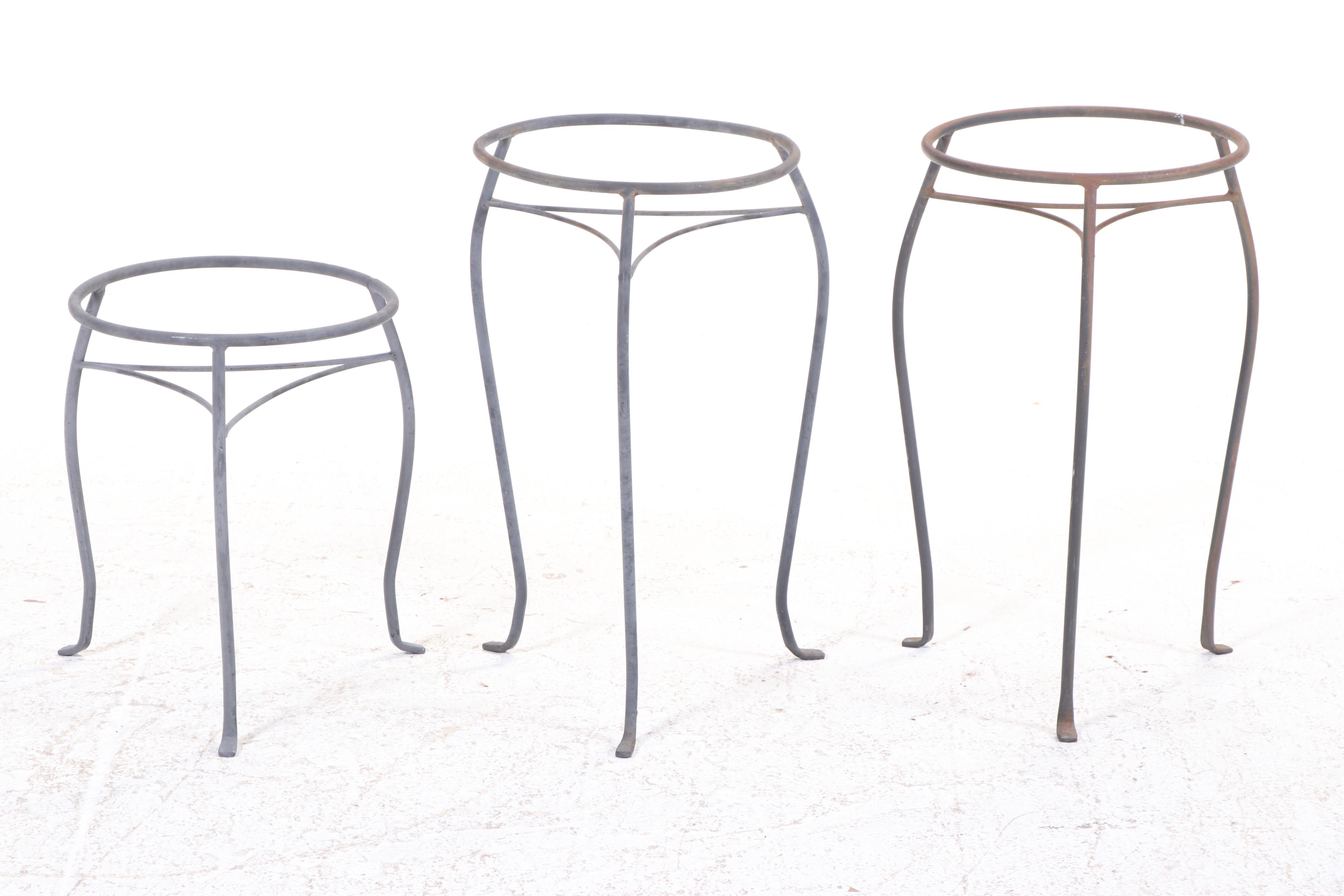 Hummingbird and Other Metal Planter Stands