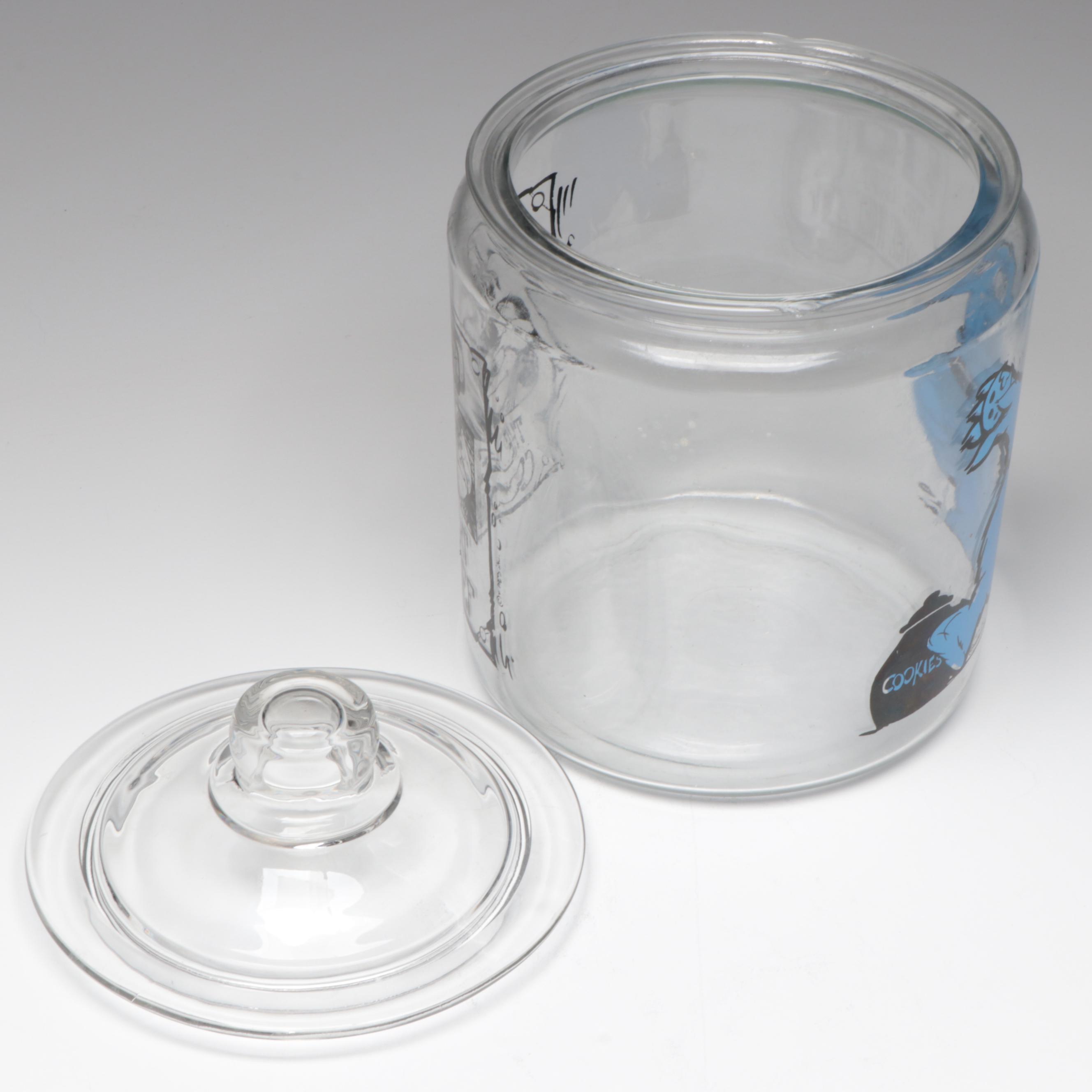 Muppets Inc. Cookie Monster Wanted Sign Glass Cookie Jar