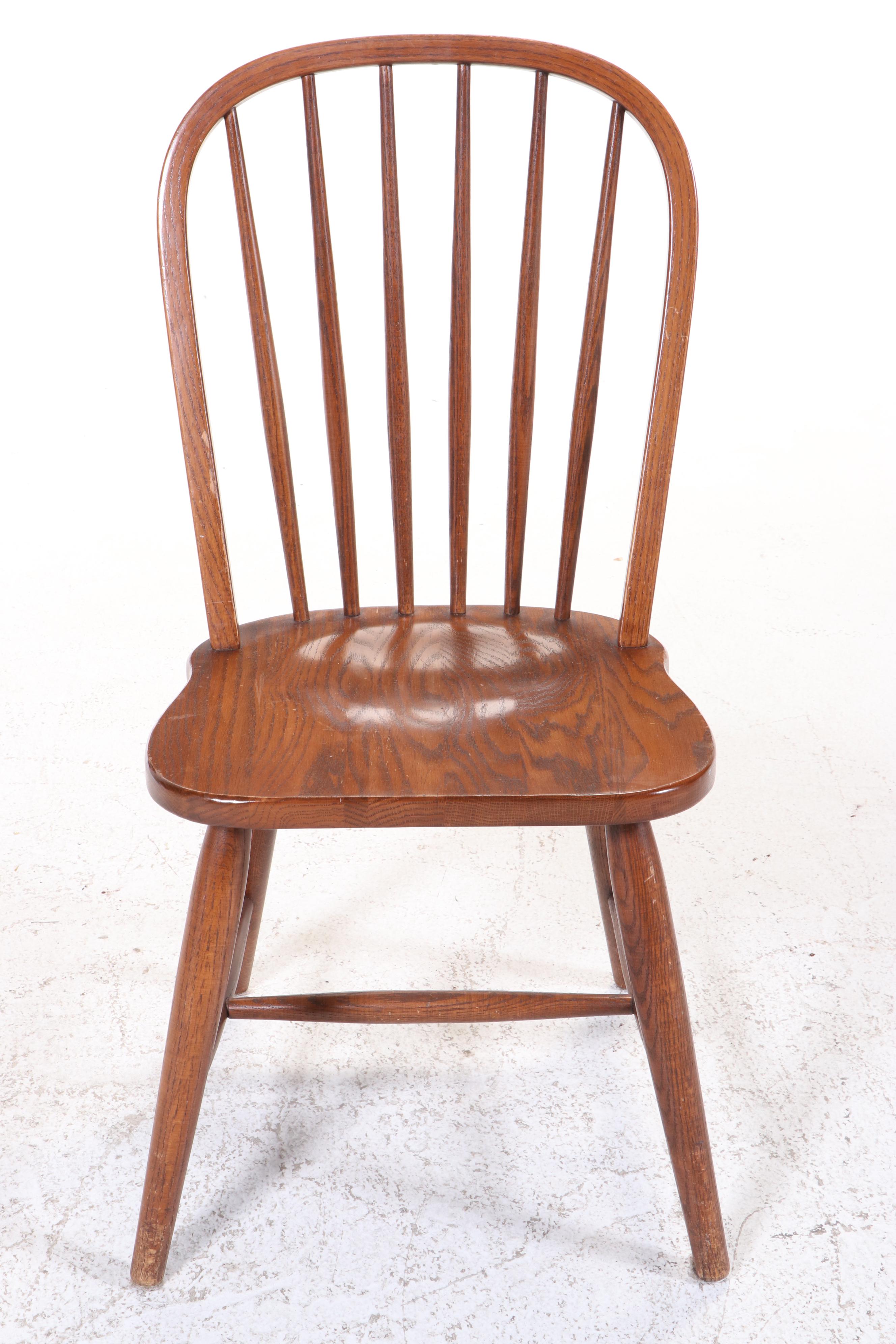 Richardson Brothers Oak Dining Chairs and Table, Late 20th Century