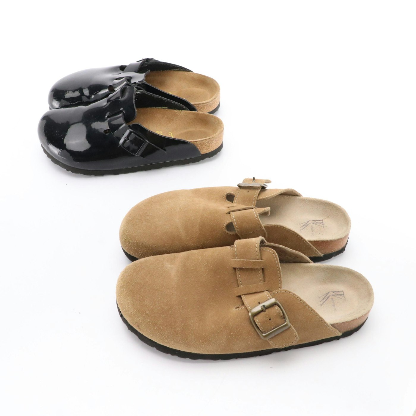 Birkenstock Nashua Birko-Flor Clogs with Box and White Mountain Getty Mules | EBTH
