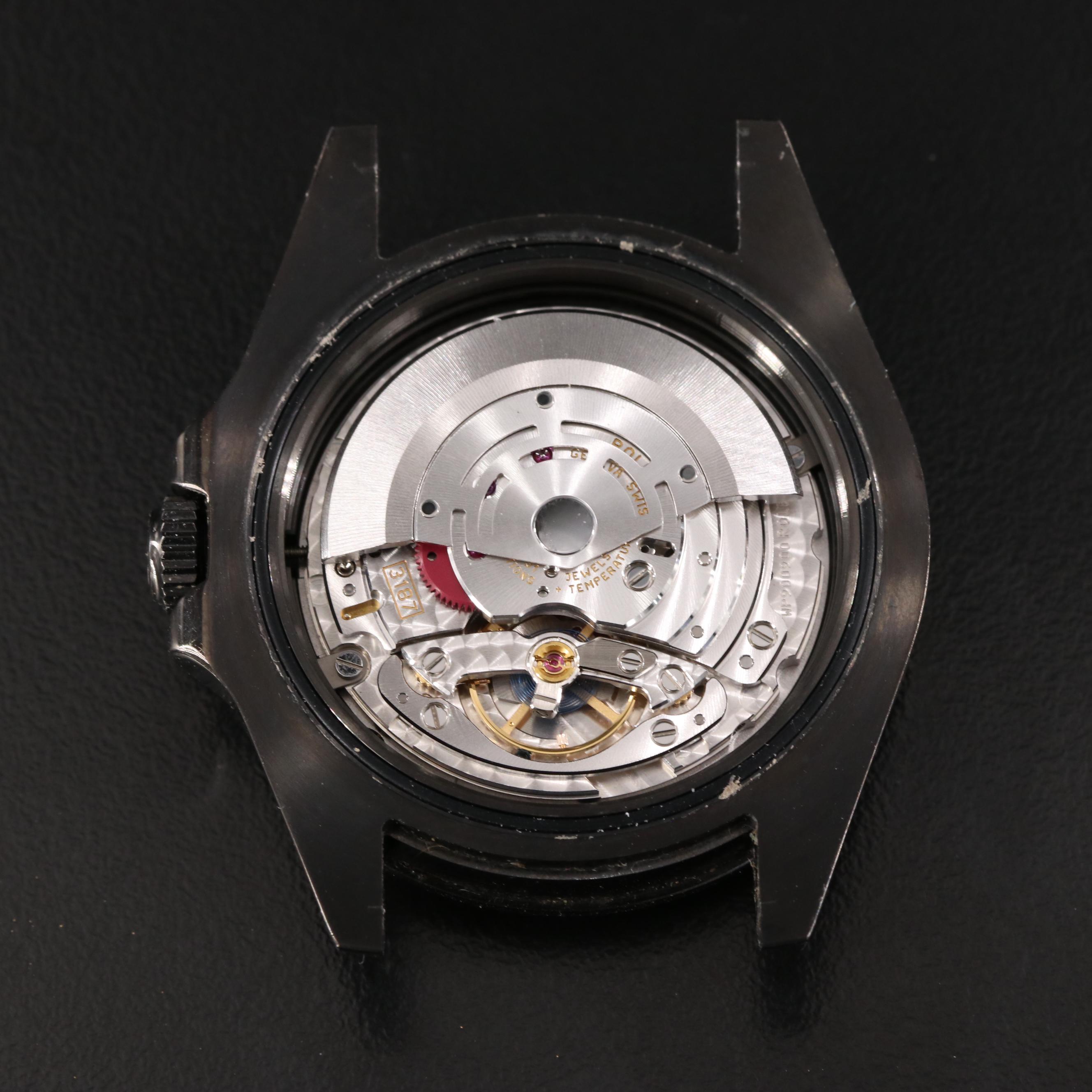 Rolex Explorer II Black Custom PVD/DLC Coated Stainless Steel Date Watch