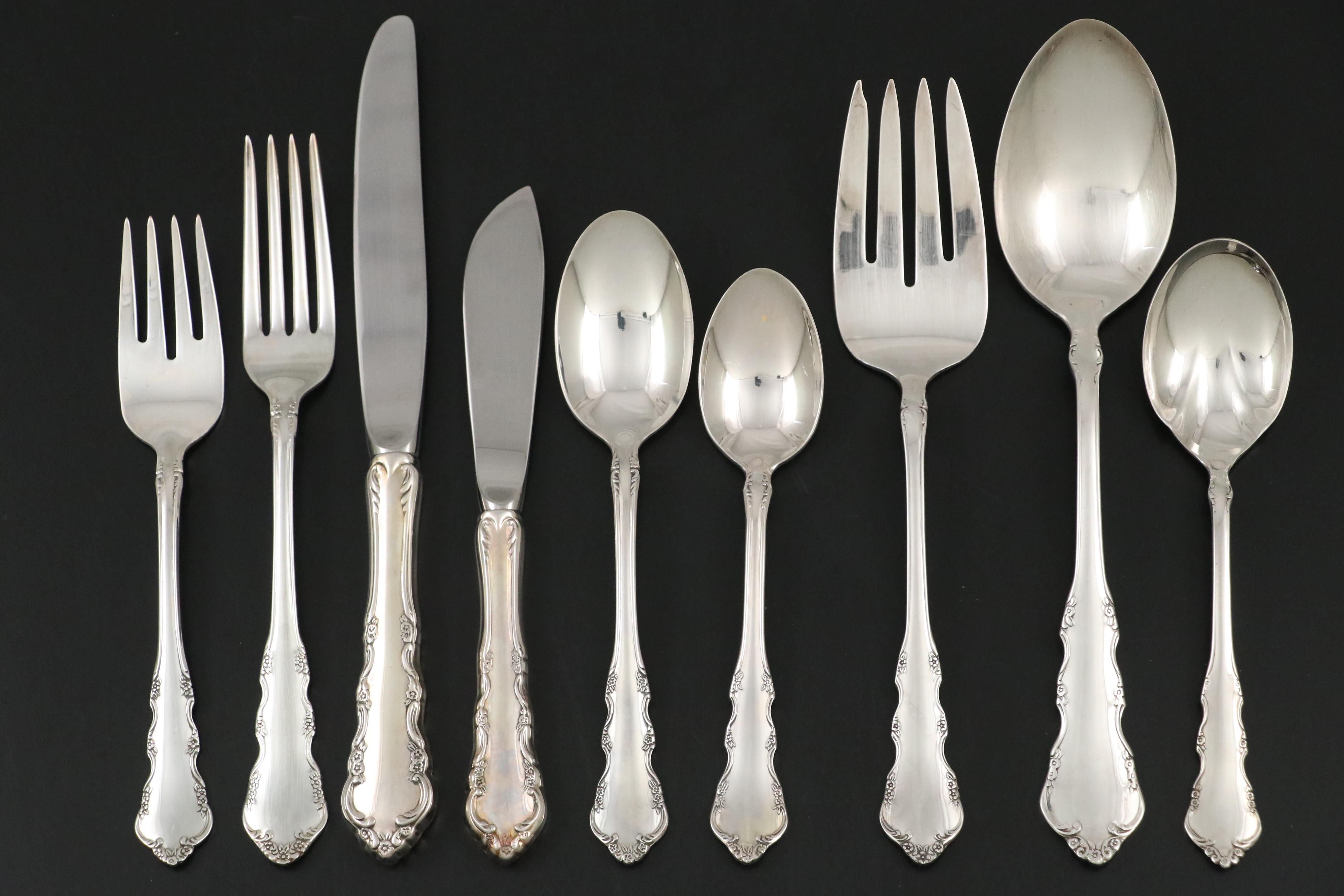 Reed & Barton "Dresden Rose" Silver Plate Flatware, 1953-2013