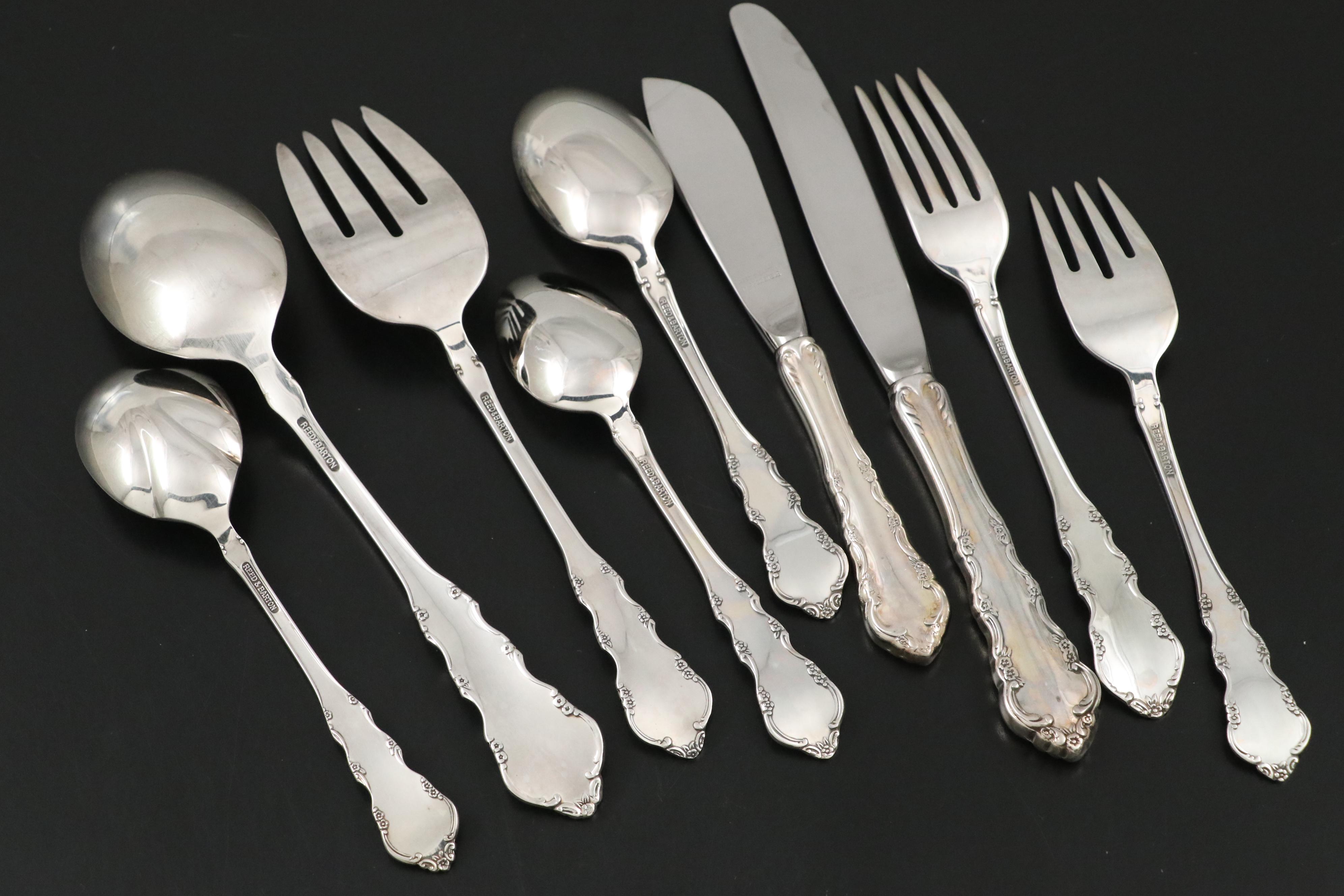 Reed & Barton "Dresden Rose" Silver Plate Flatware, 1953-2013