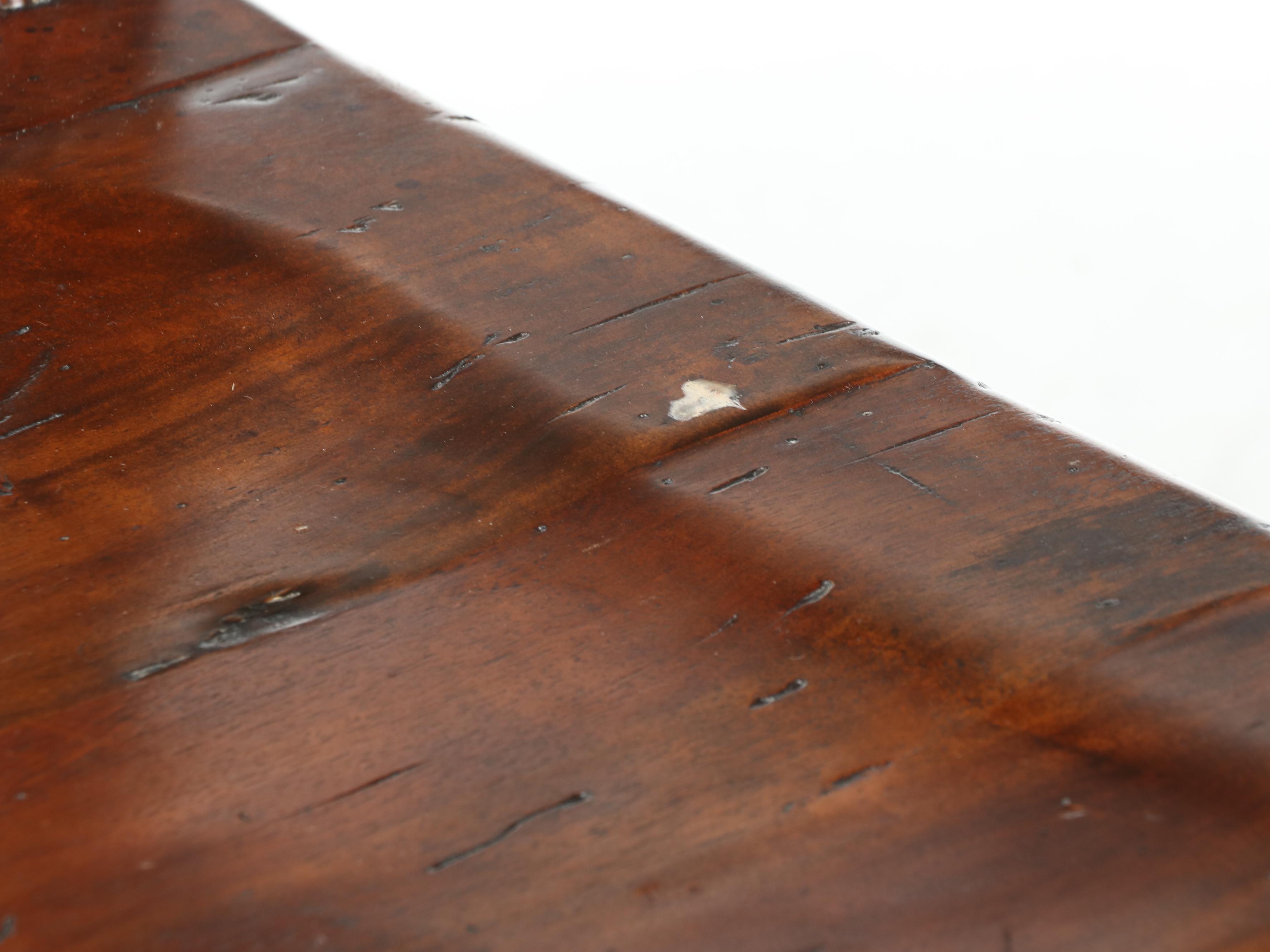 Pair of Theodore Alexander "Castle Bromwich" Reclaimed Wood Bar Stools