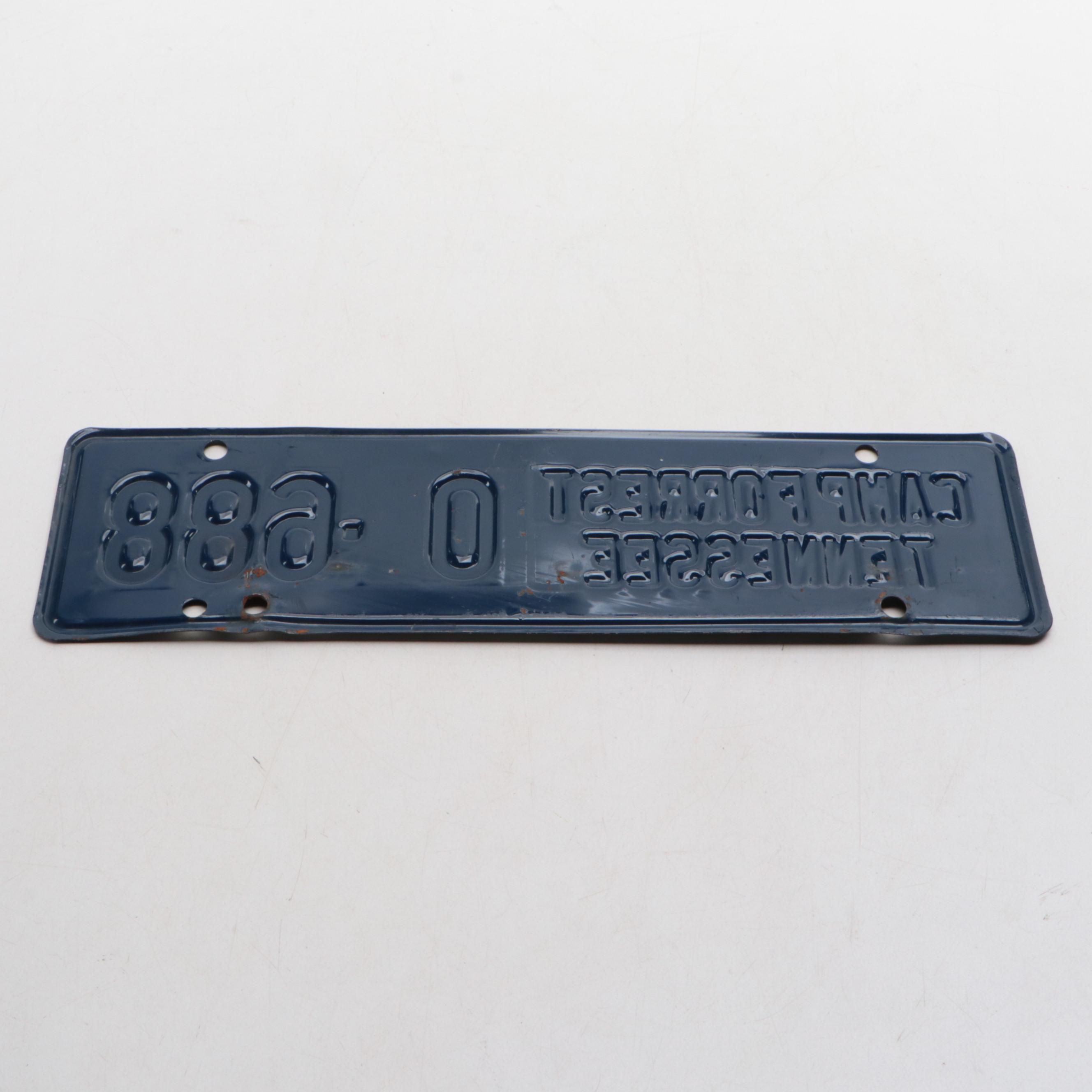 World War II Era Camp Forrest and 107th Cavalry License Plates