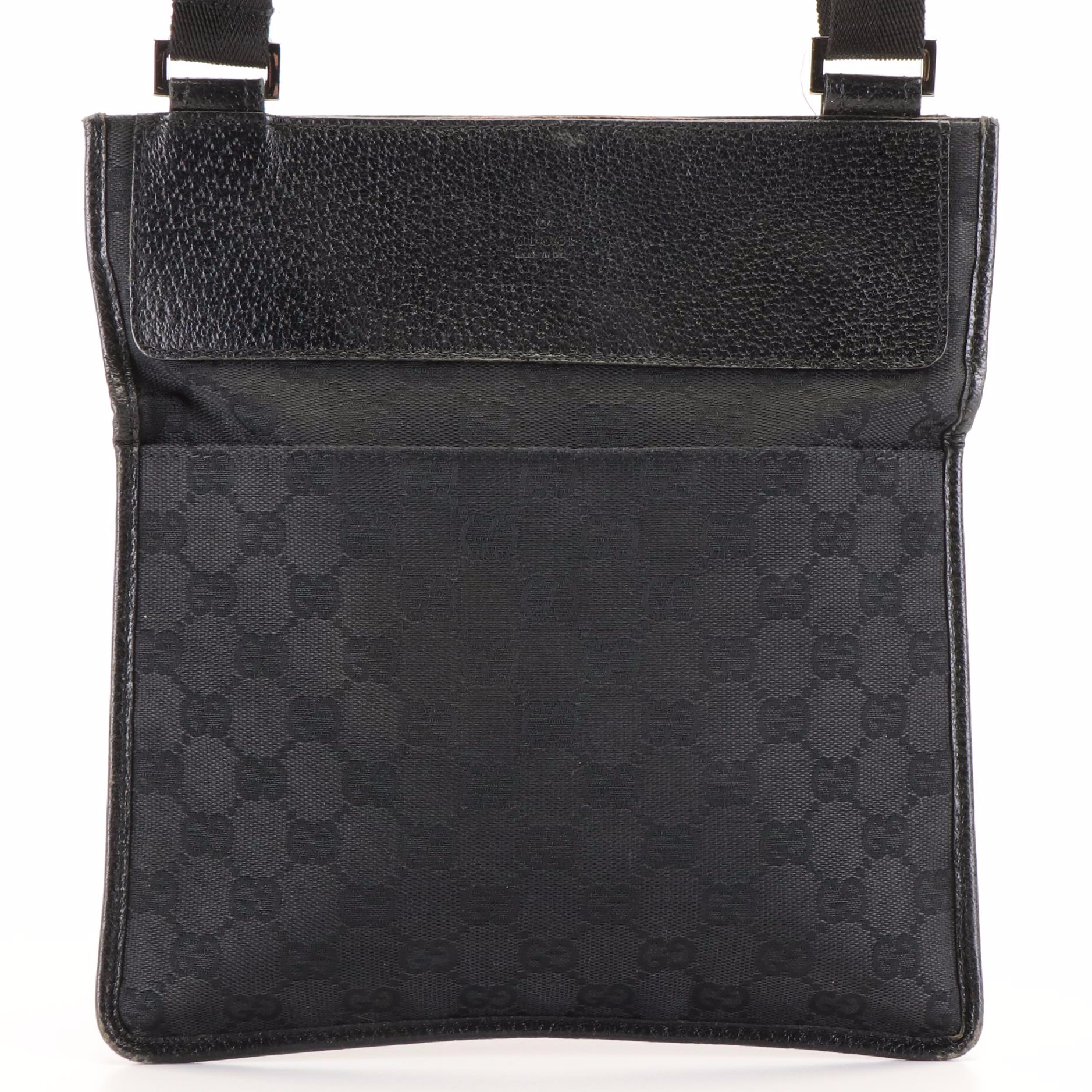 Gucci GG Black Canvas Messenger Bag