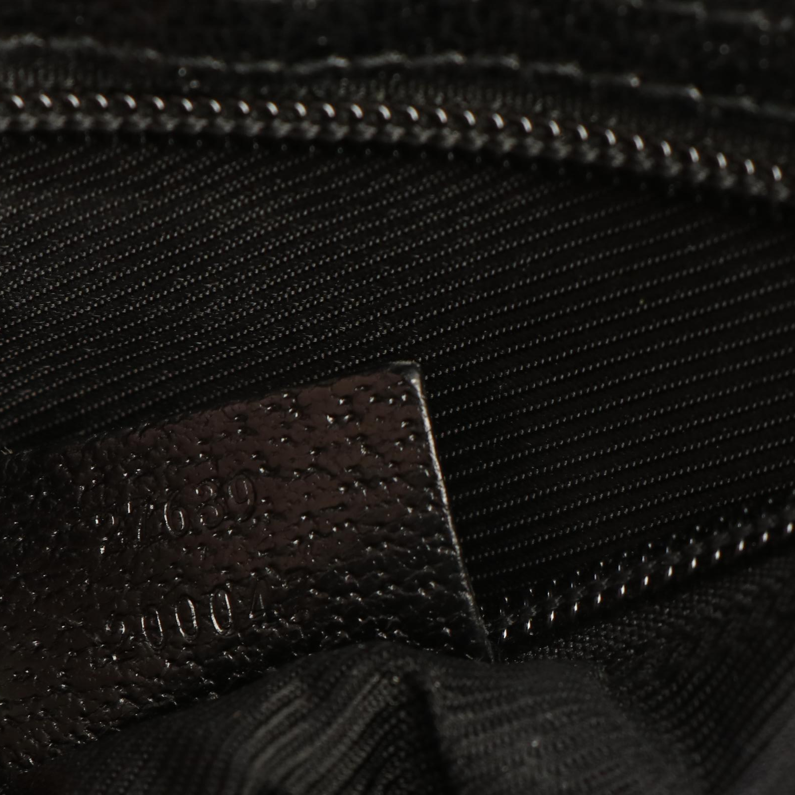 Gucci GG Black Canvas Messenger Bag