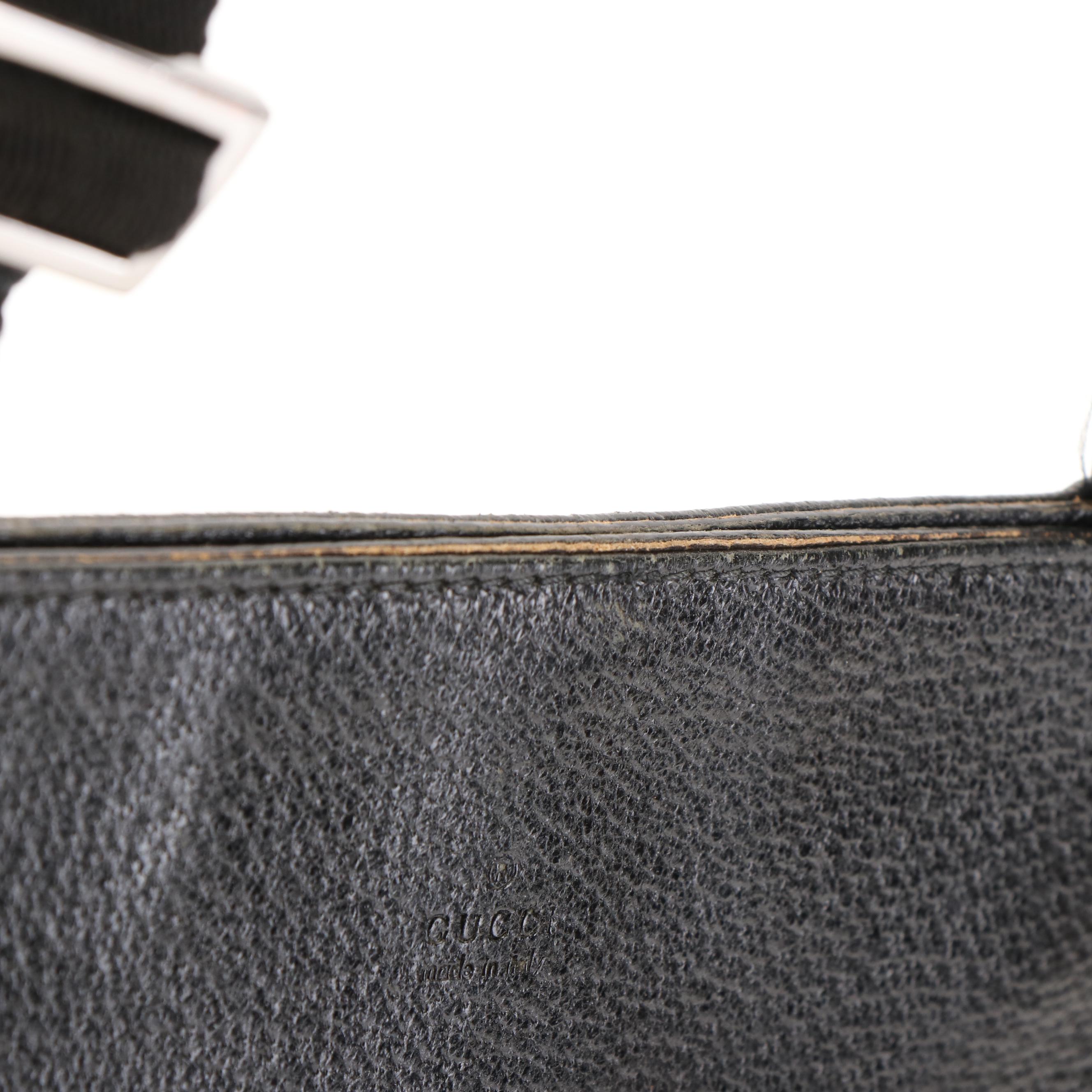 Gucci GG Black Canvas Messenger Bag