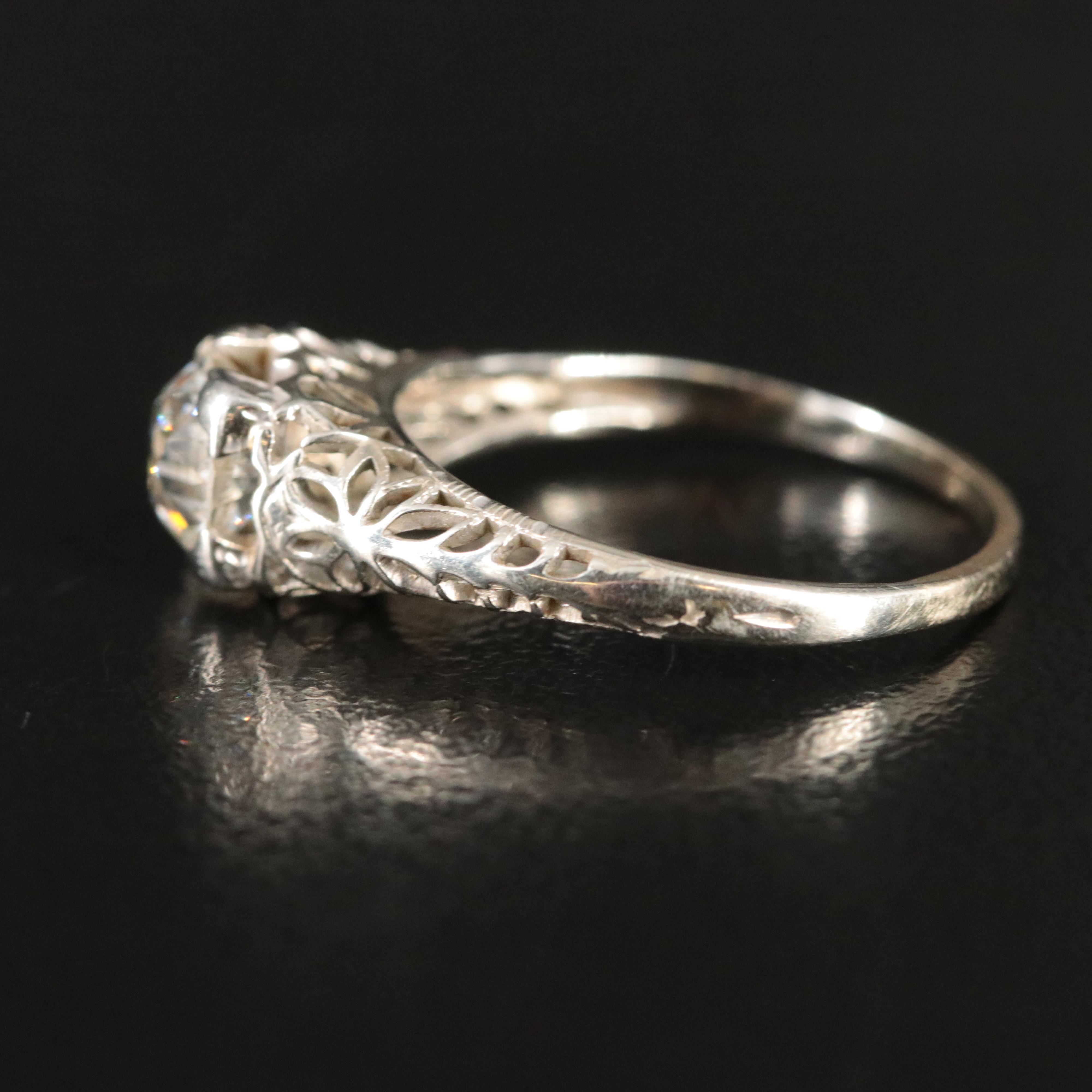 Antique 18K 1.00 CT Diamond Ring