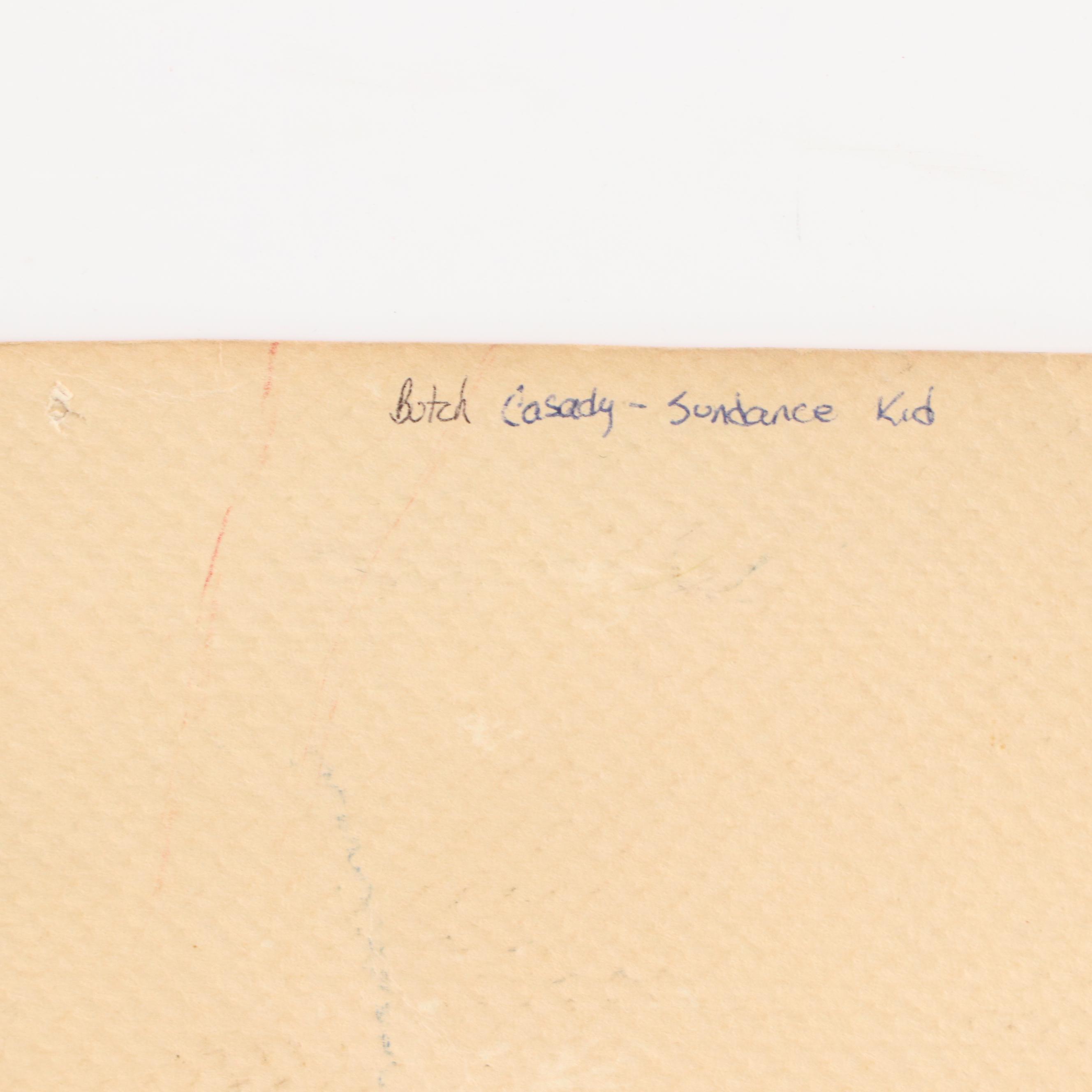 Pencil Drawing of Butch Cassidy and the Sundance Kid, Late 20th Century