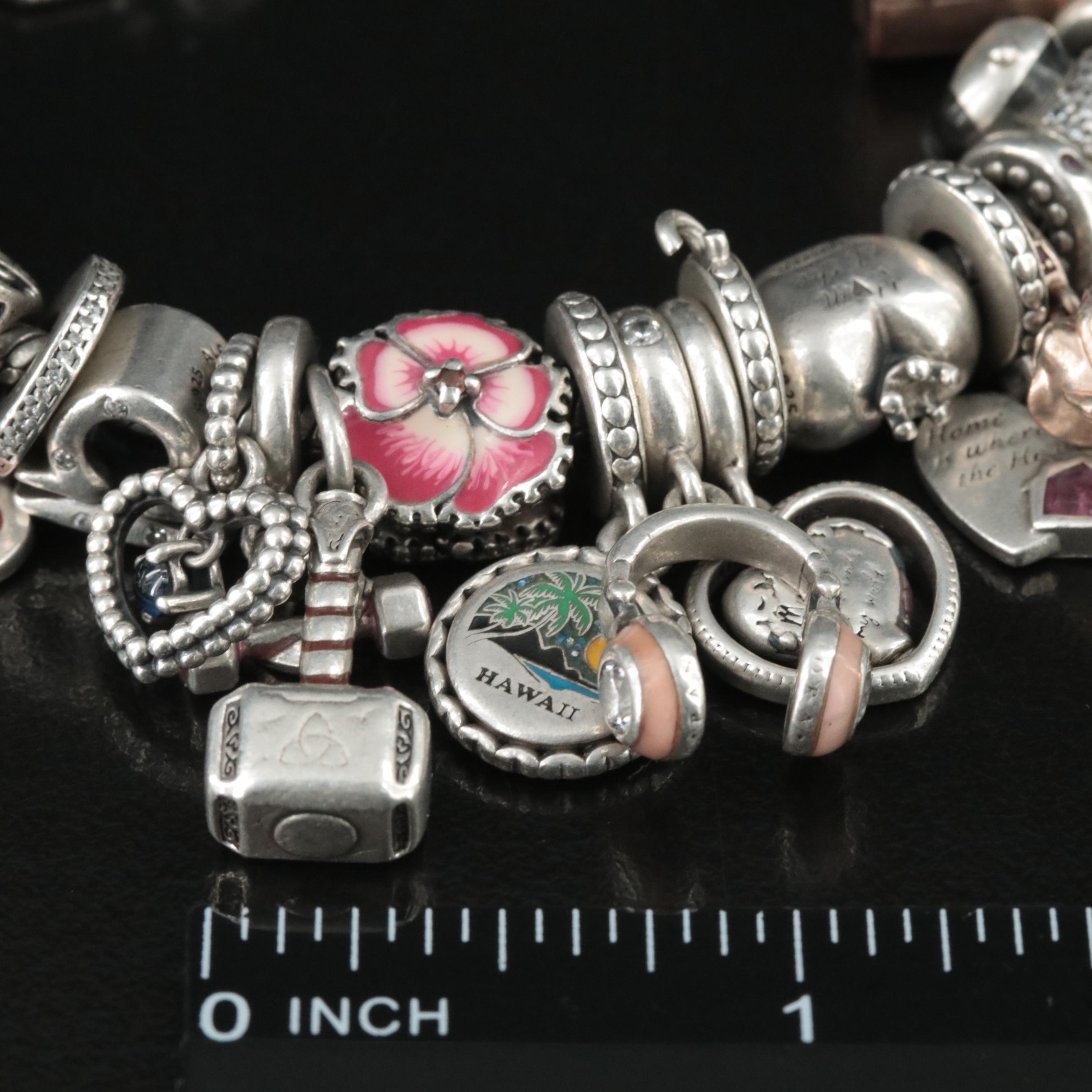 Pandora Sterling Charm Bracelet Featuring "Marvel x Pandora" Spider-Man and Thor