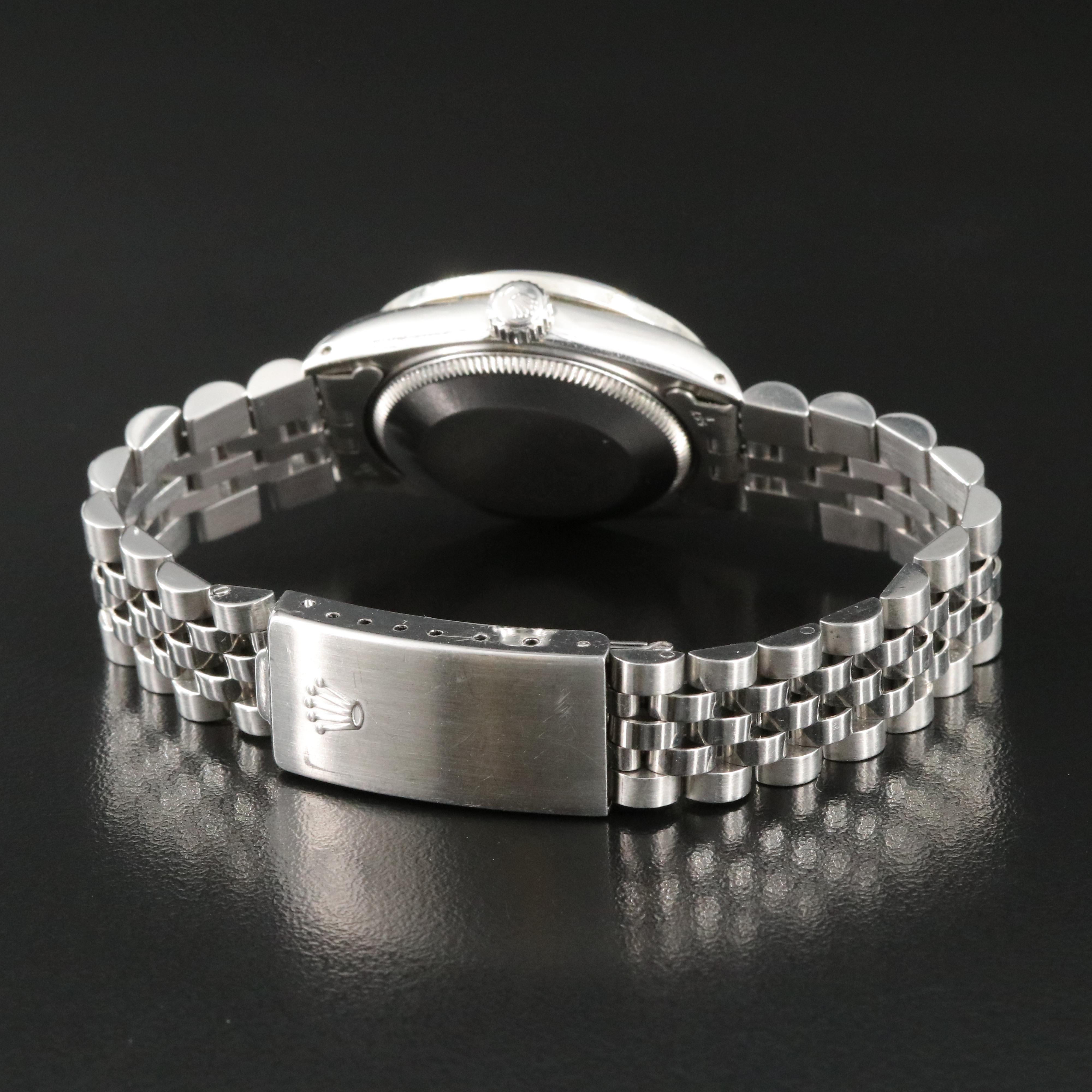 1985 Rolex Custom Pink Diamond Dial and Bezel Datejust Watch