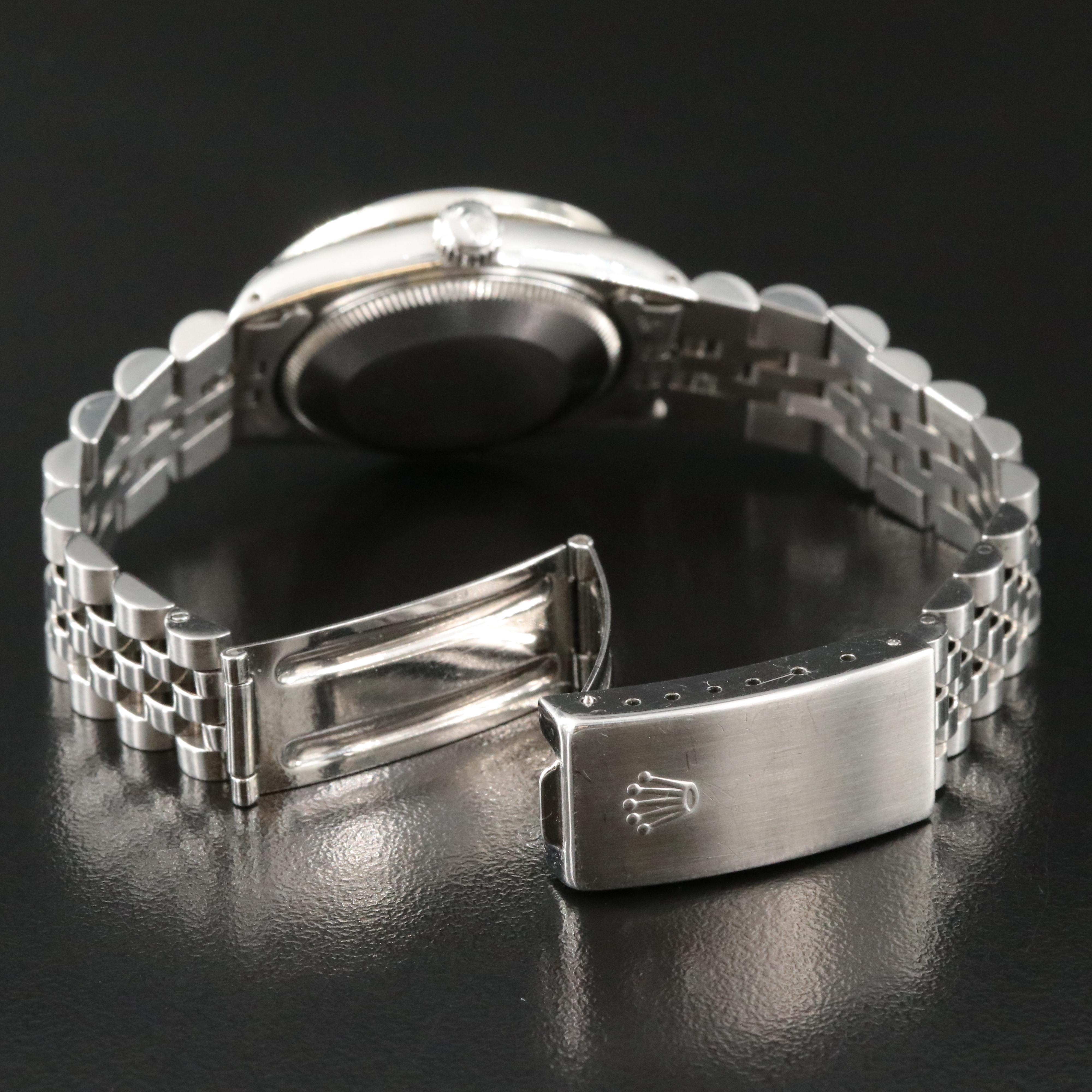 1985 Rolex Custom Pink Diamond Dial and Bezel Datejust Watch