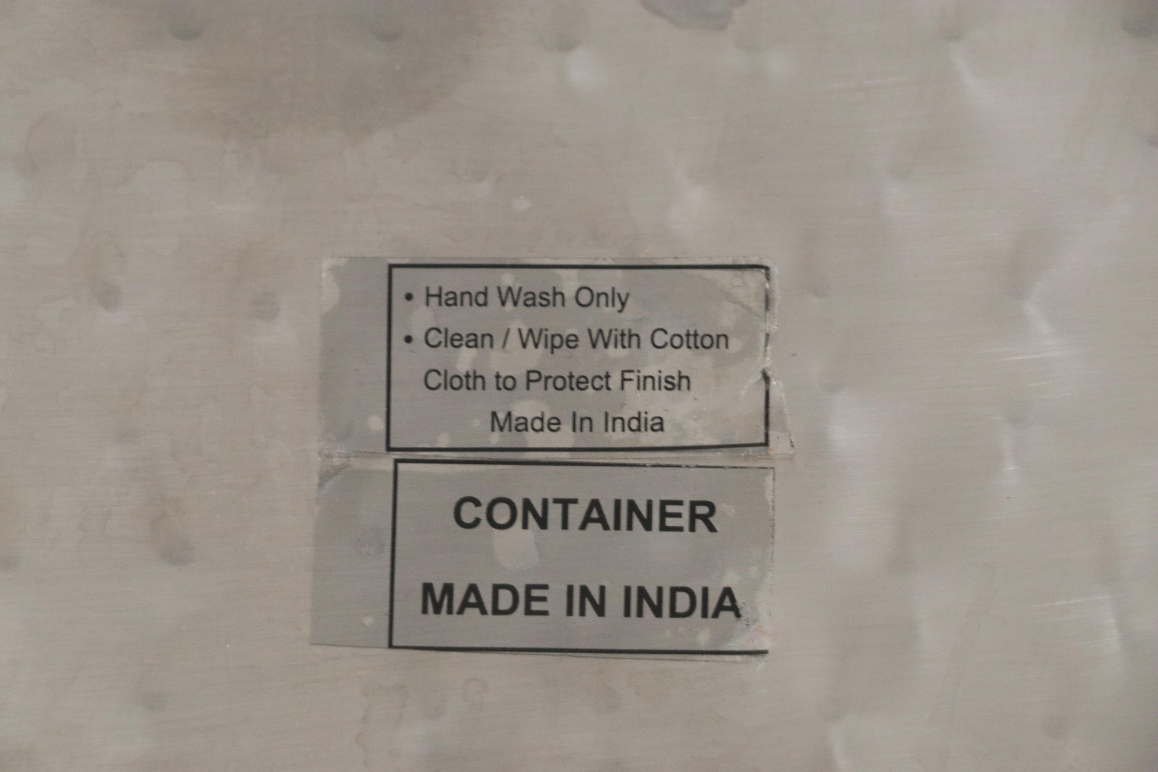 Threshold Hammered Metal Bowl with Indian Metal Handled Tray