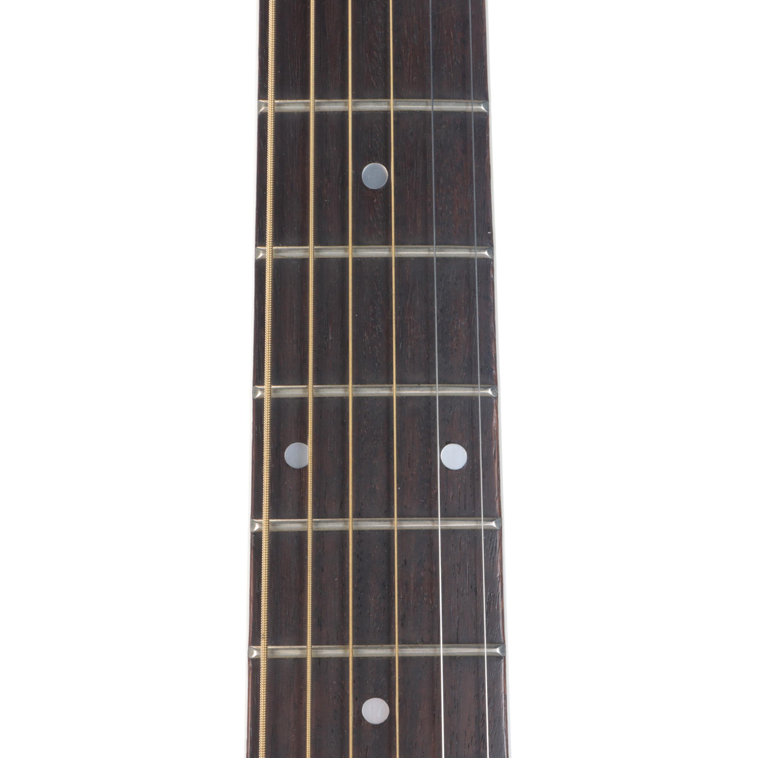 Japanese Angelica Spruce Top, Rosewood & Abalone Inlay Acoustic Guitar