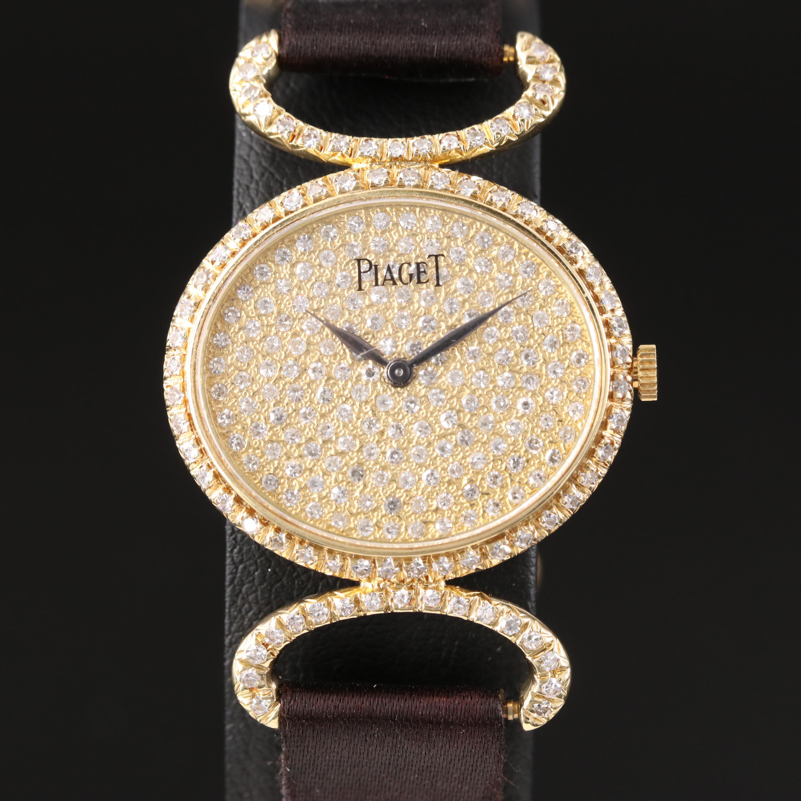 18K Piaget Classique Diamond Watch
