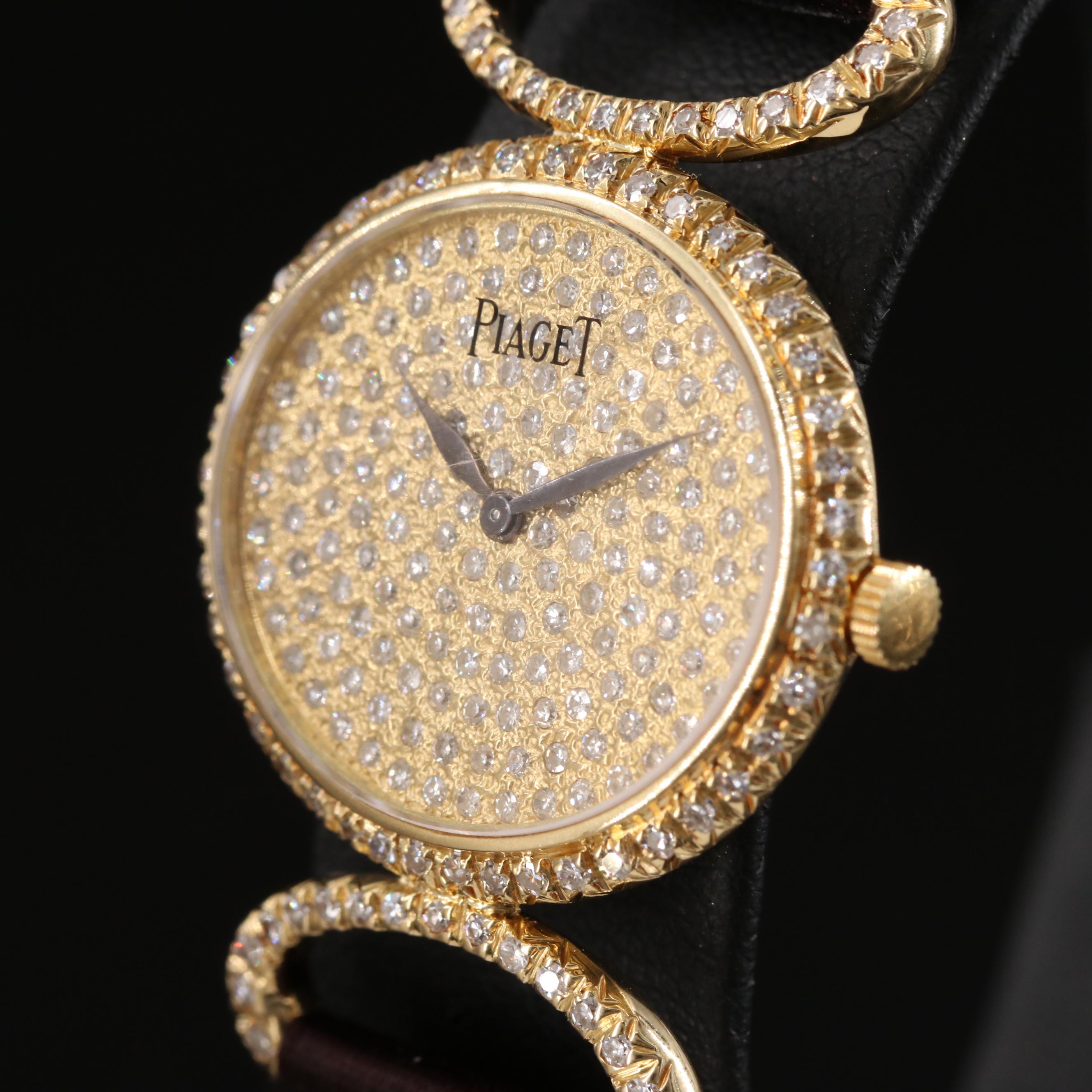 18K Piaget Classique Diamond Watch
