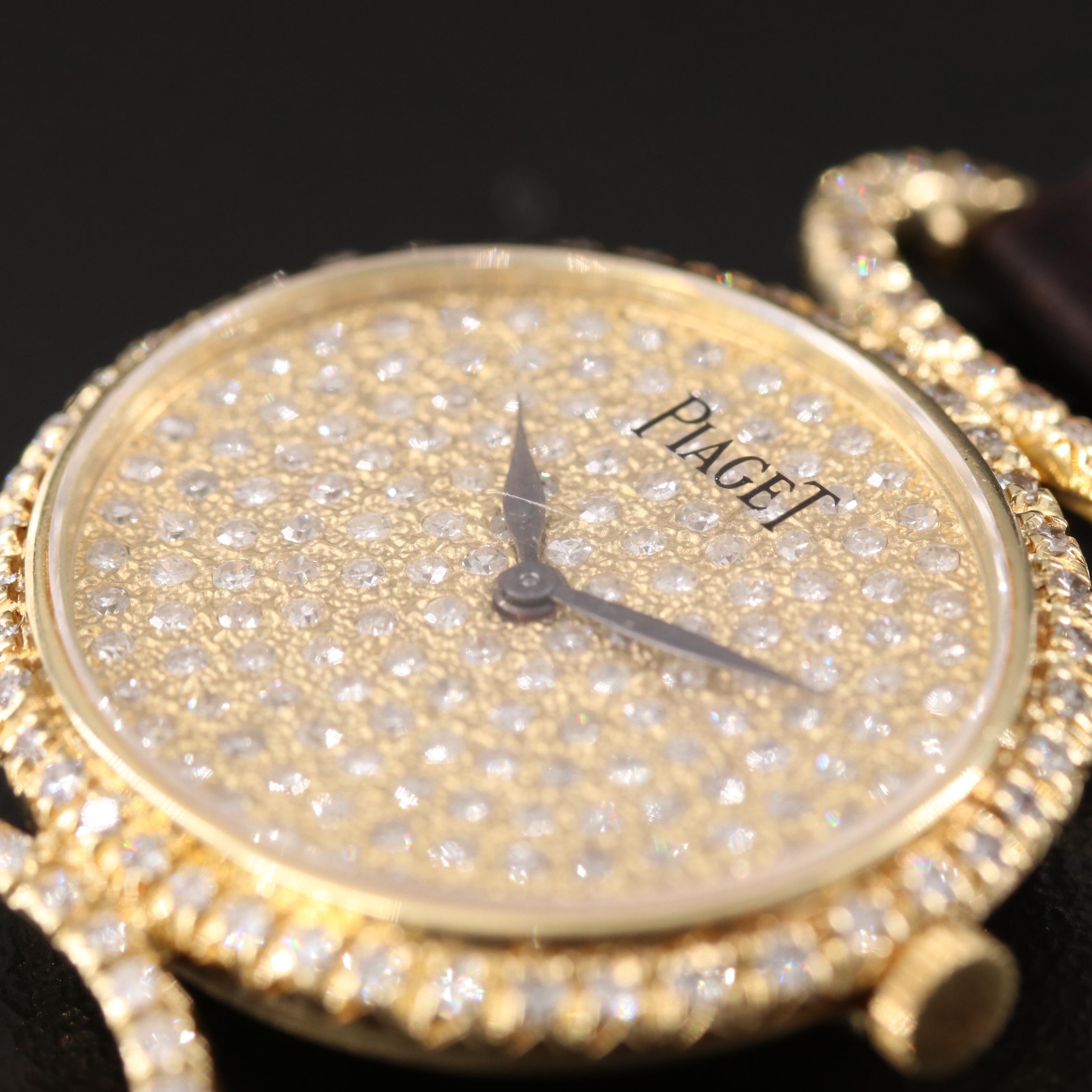 18K Piaget Classique Diamond Watch