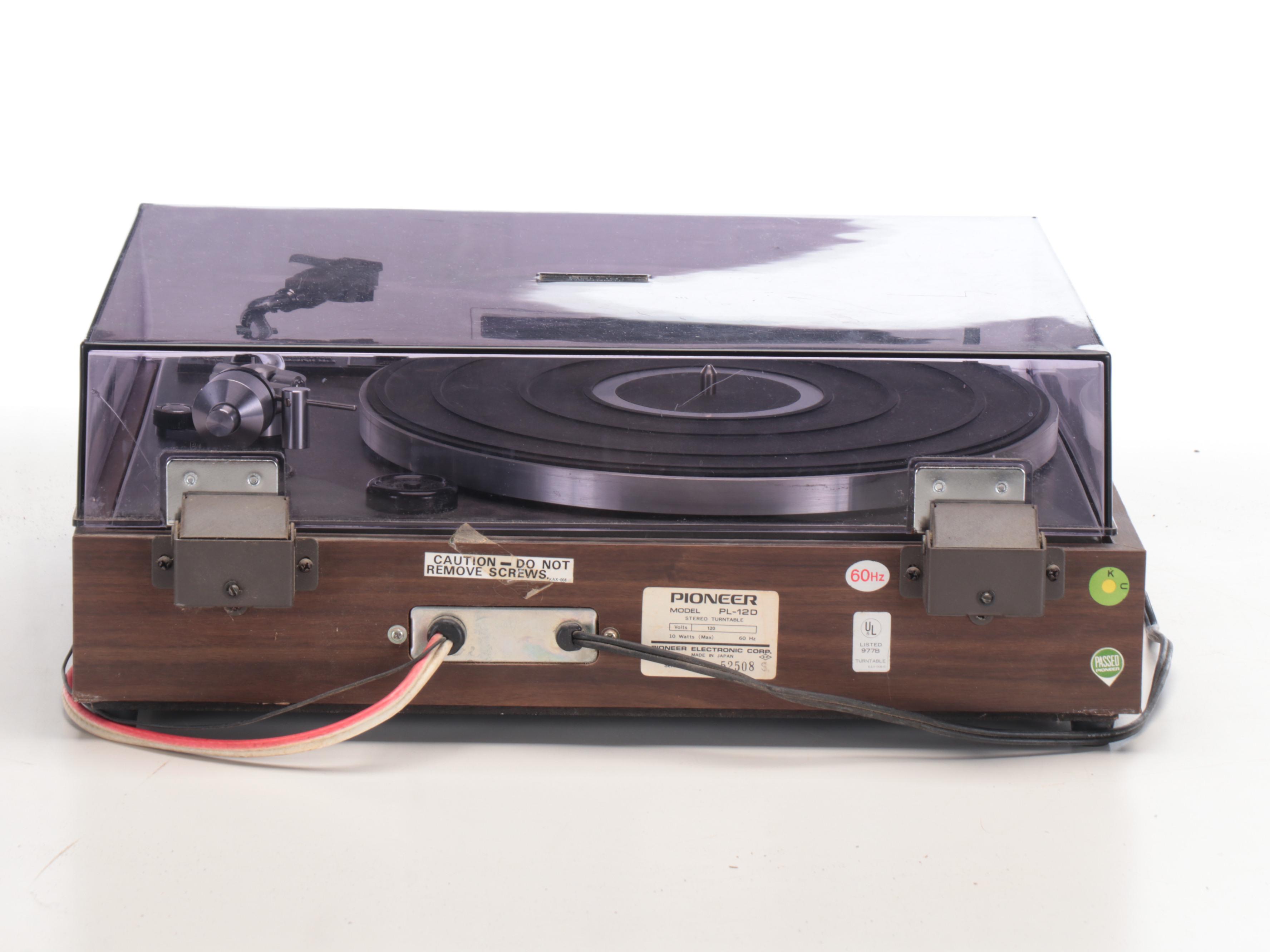 Pioneer PL-12D Stereo Turntable, 1970s