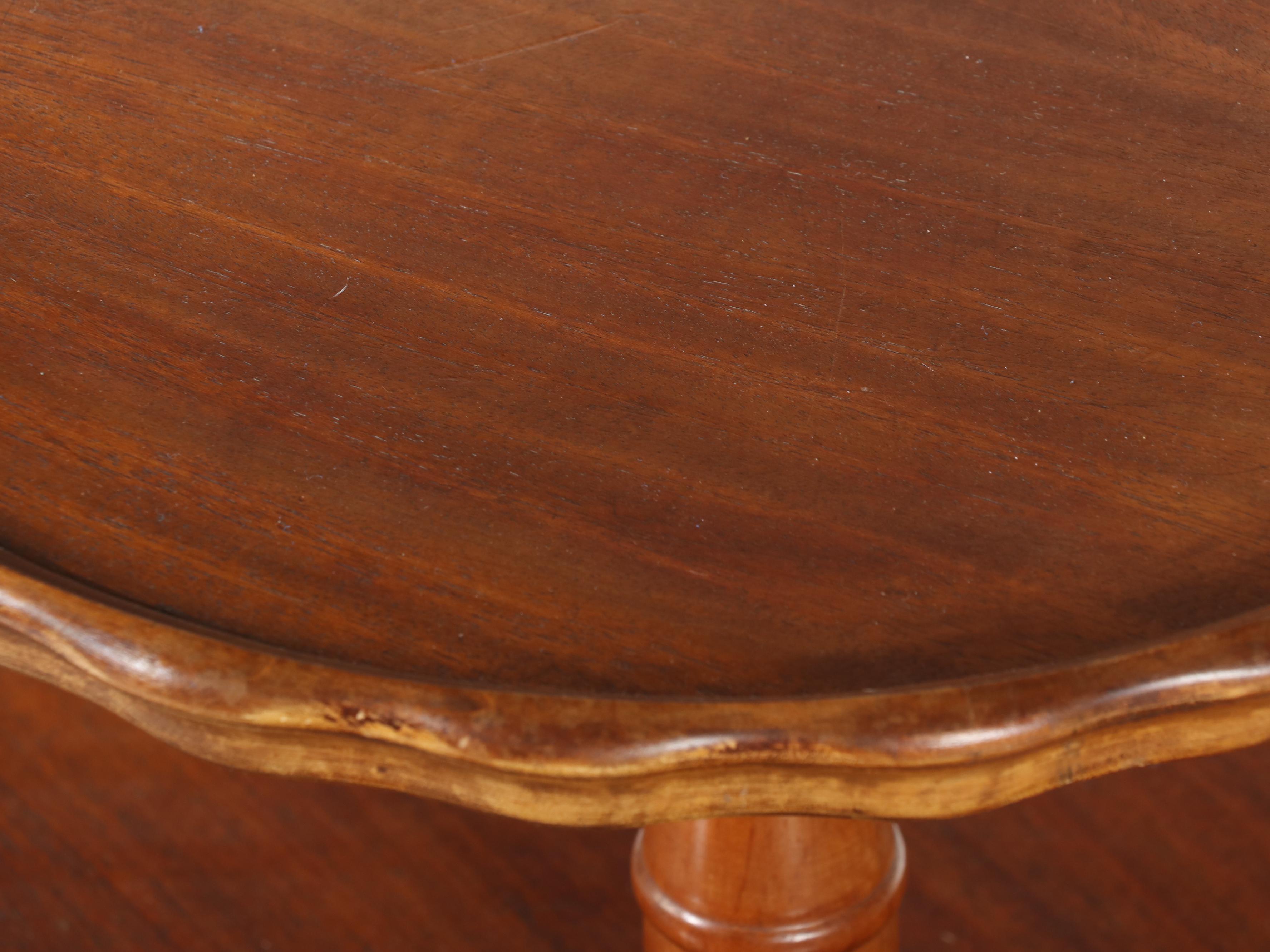 Federal Style Mahogany Two-Tier Pie Crust Table, ca. 1930s