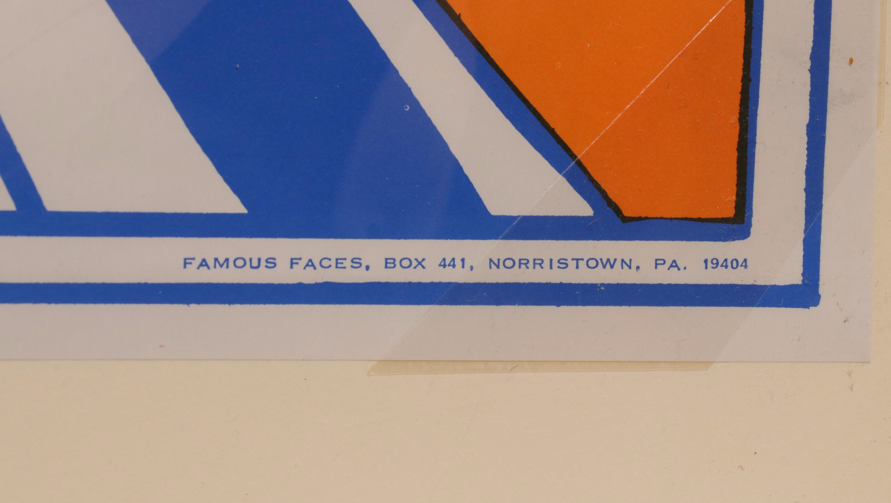 Seymour Chwast Psychedelic Offset Poster "Motorcycle," 1968