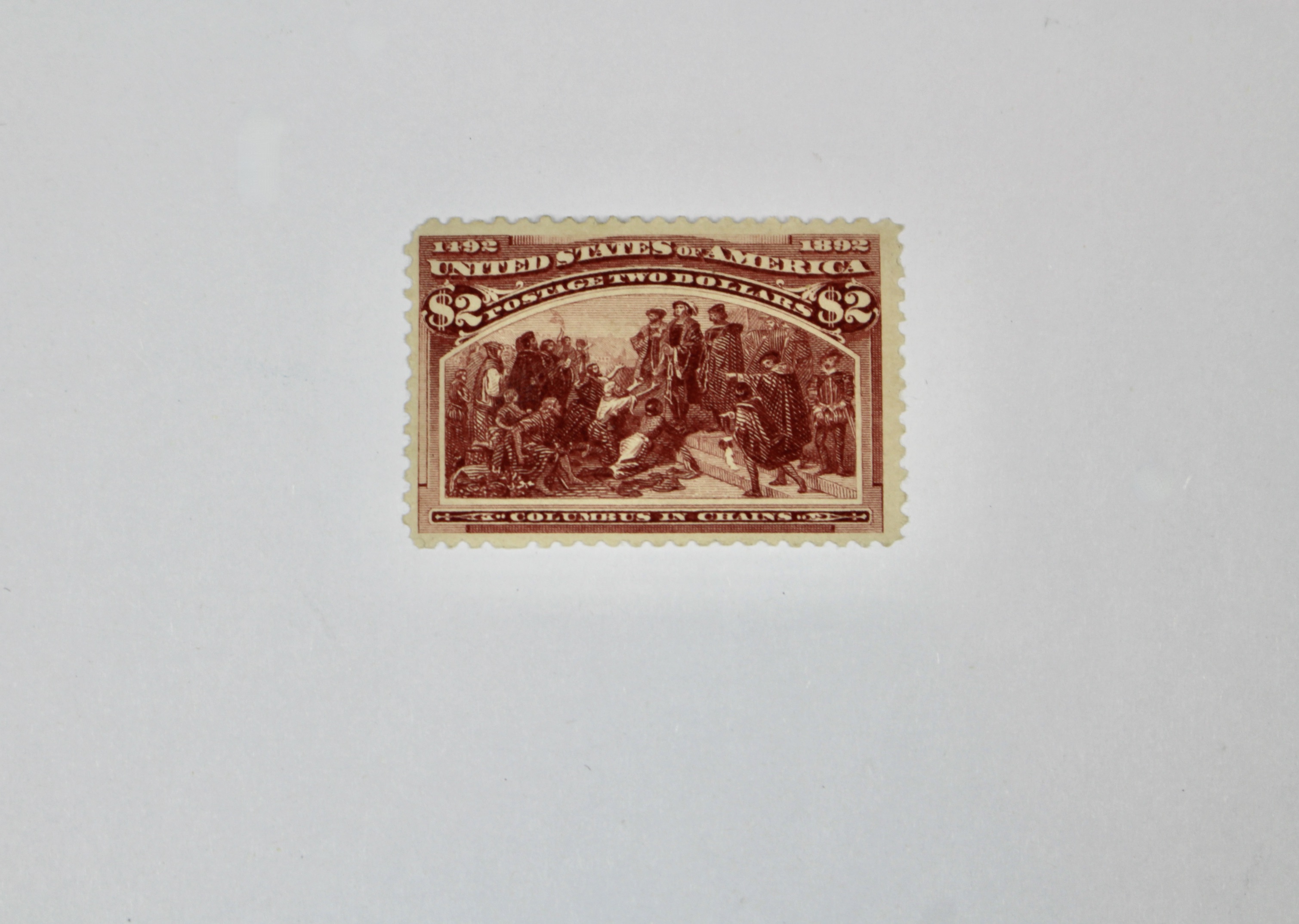 1893 Scott #242 $2 Columbian Exposition Postage Stamp, MH
