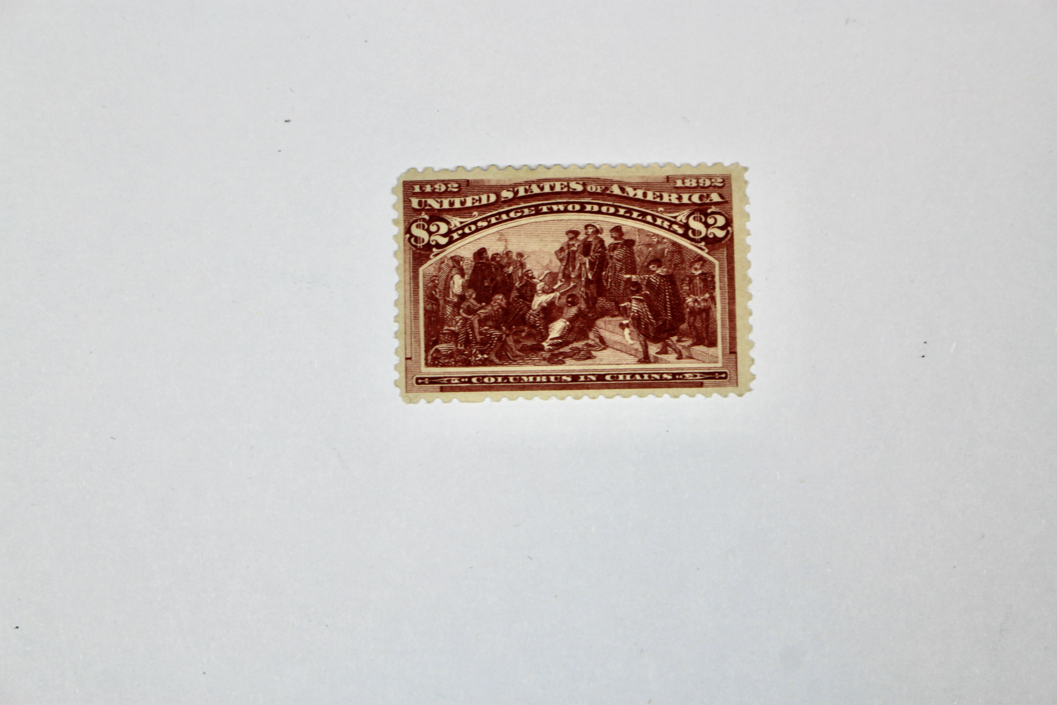 1893 Scott #242 $2 Columbian Exposition Postage Stamp, MH