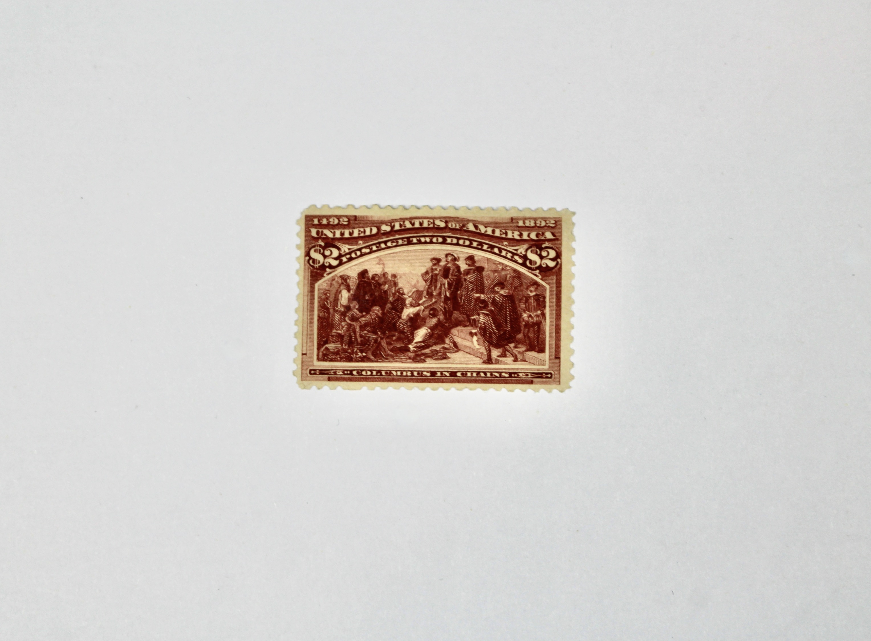 1893 Scott #242 $2 Columbian Exposition Postage Stamp, MH