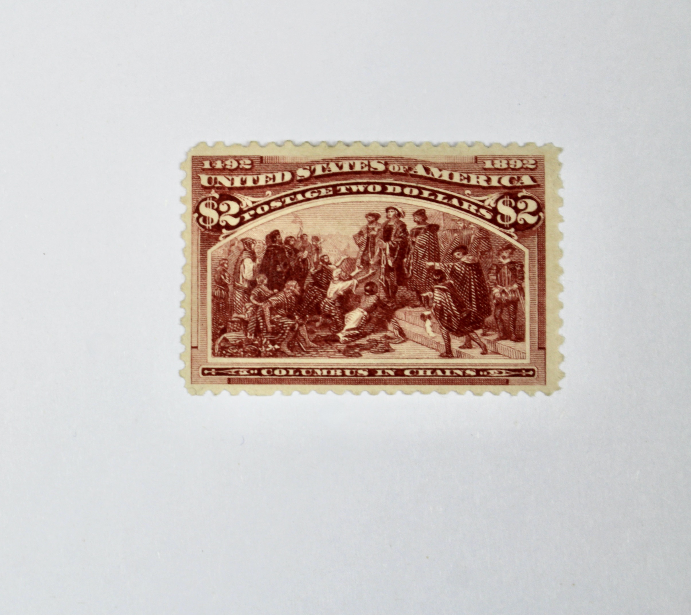 1893 Scott #242 $2 Columbian Exposition Postage Stamp, MH