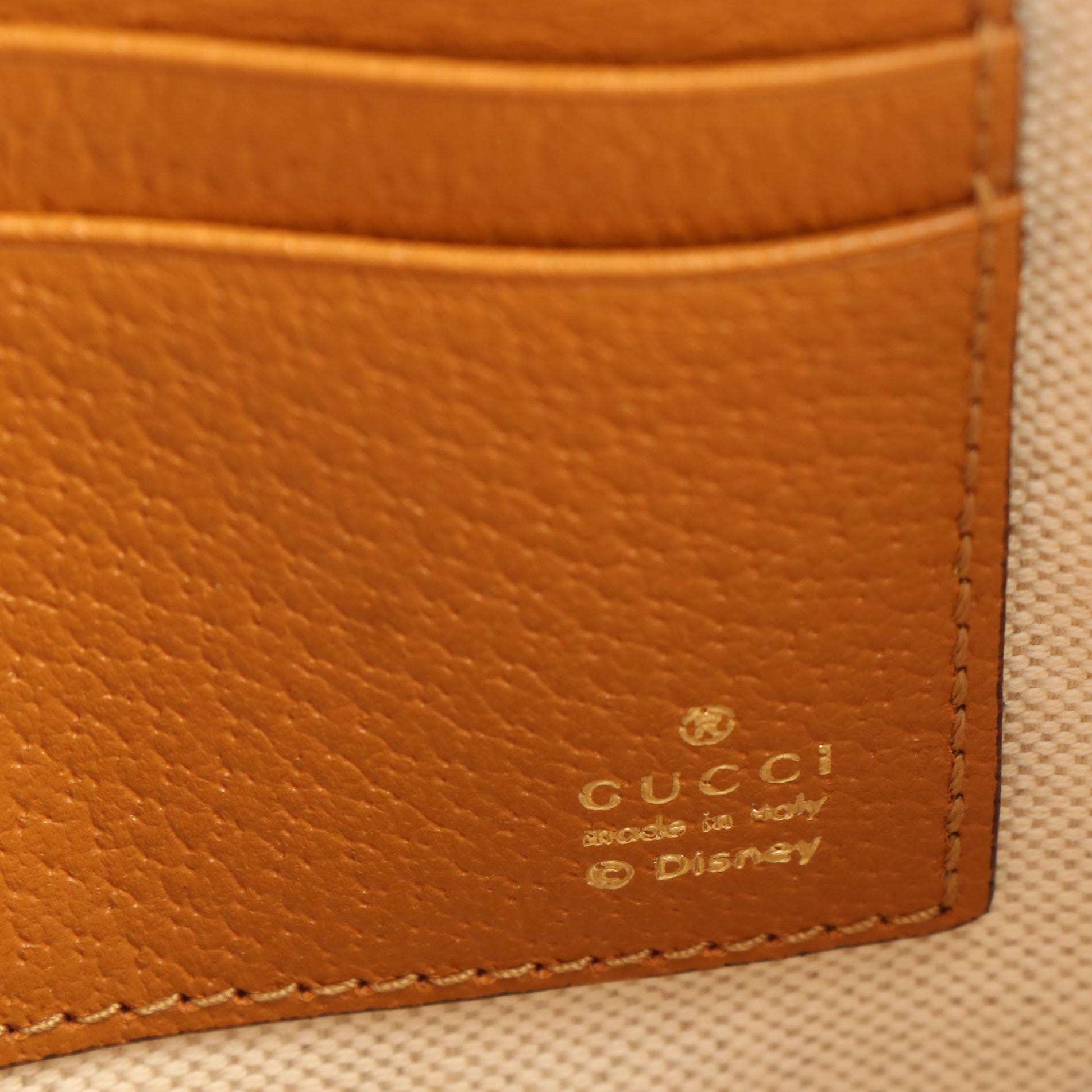 Gucci X Disney Mickey Mouse Micro GG Supreme Canvas and Leather Clutch