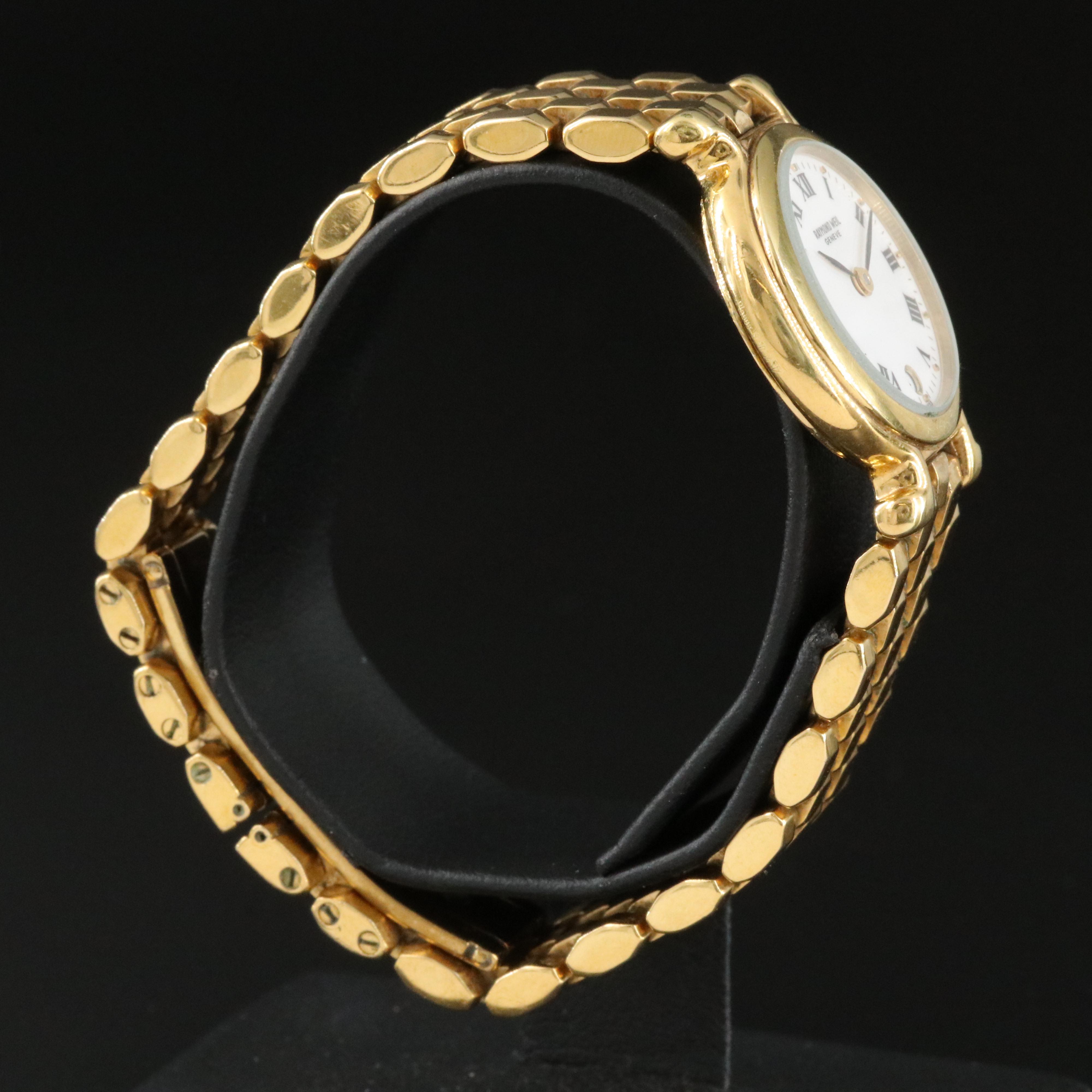 Raymond Weil White Roman Dial Date Watch