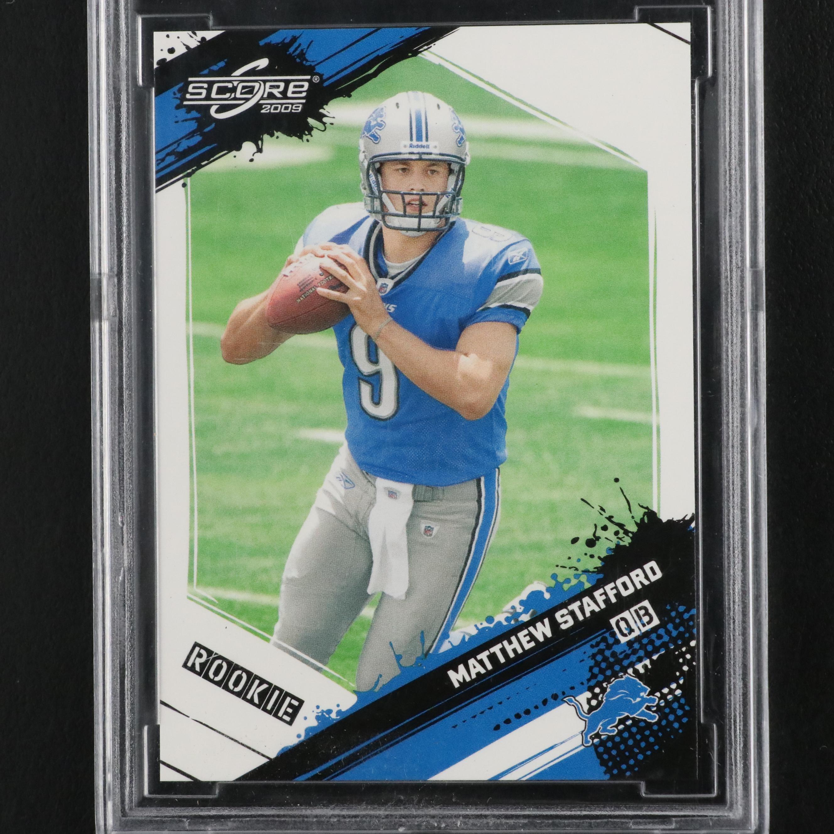 2009 Score Matthew Stafford Rookie Card #371 Graded BCCG 10