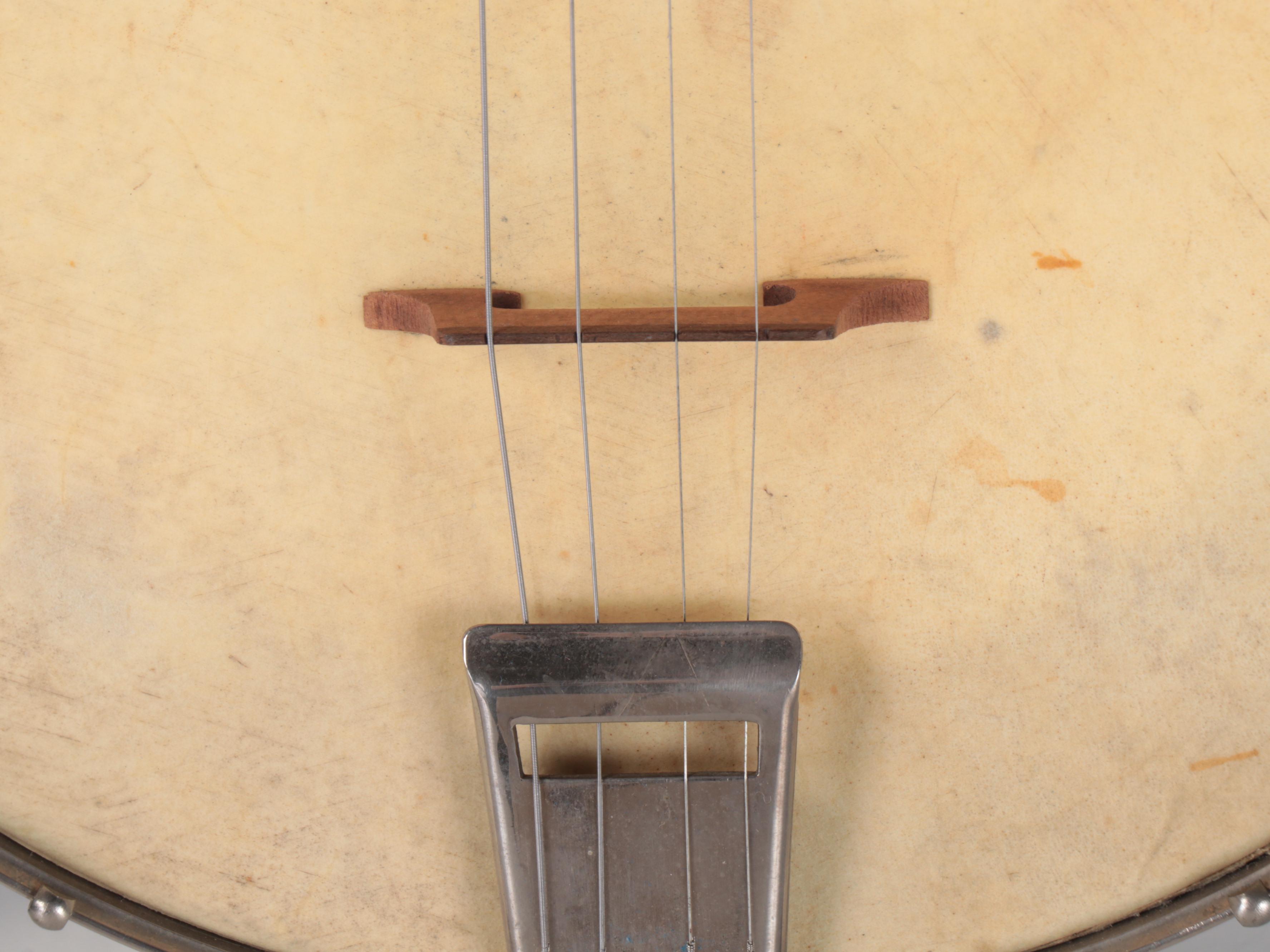 Four String Banjo with Hard Shell Case