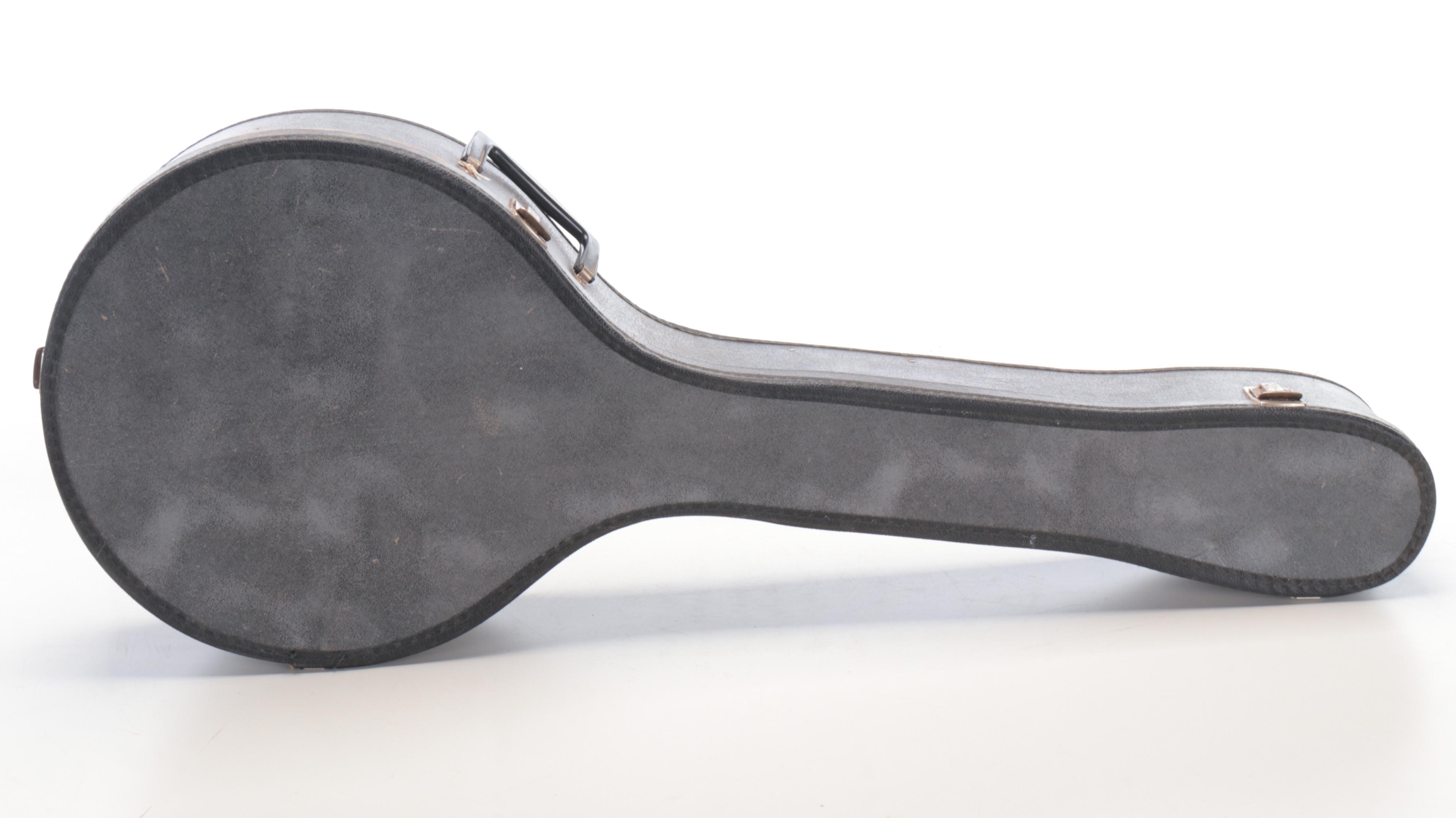 Four String Banjo with Hard Shell Case