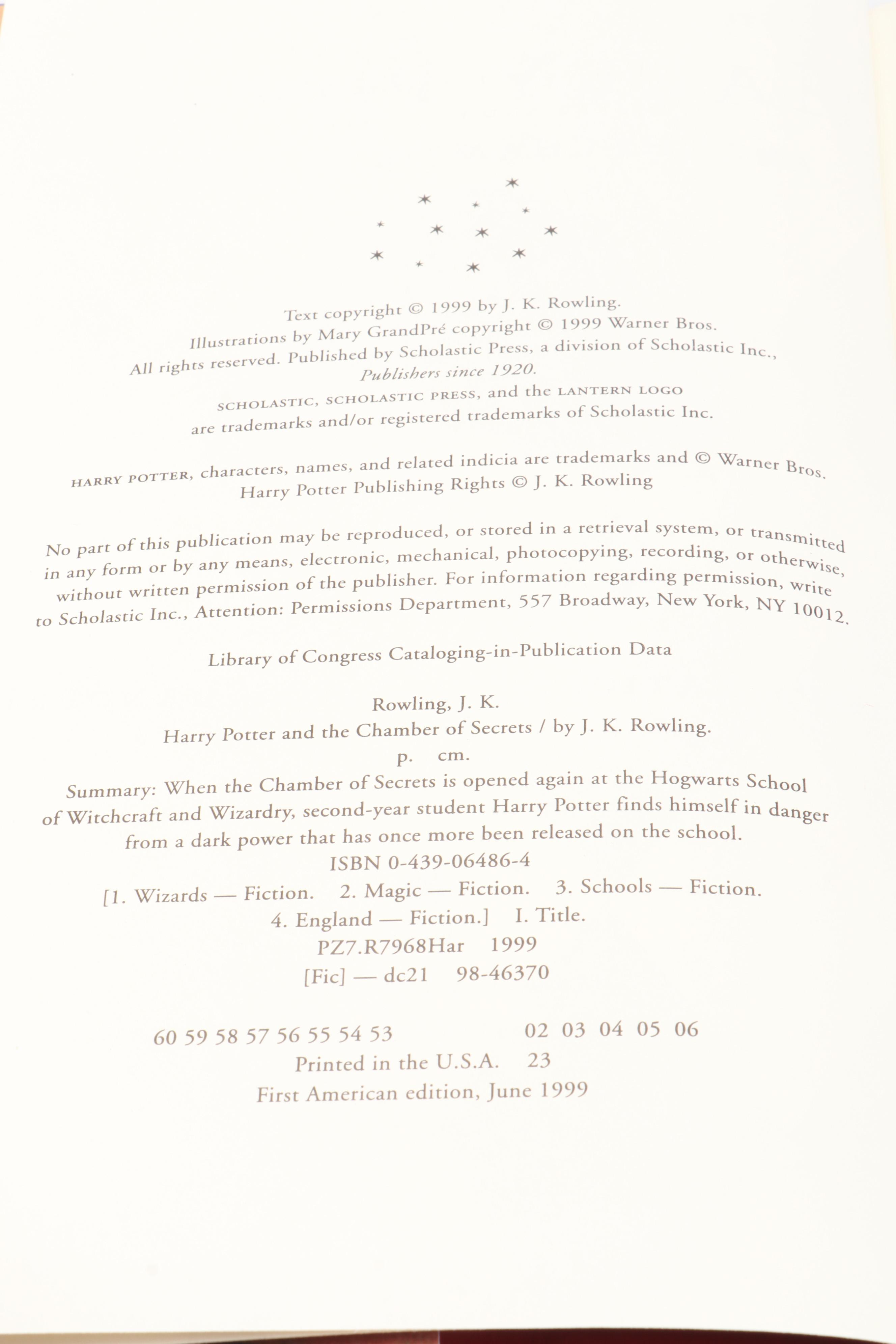 First American Edition "Harry Potter" Complete Series by J. K. Rowling