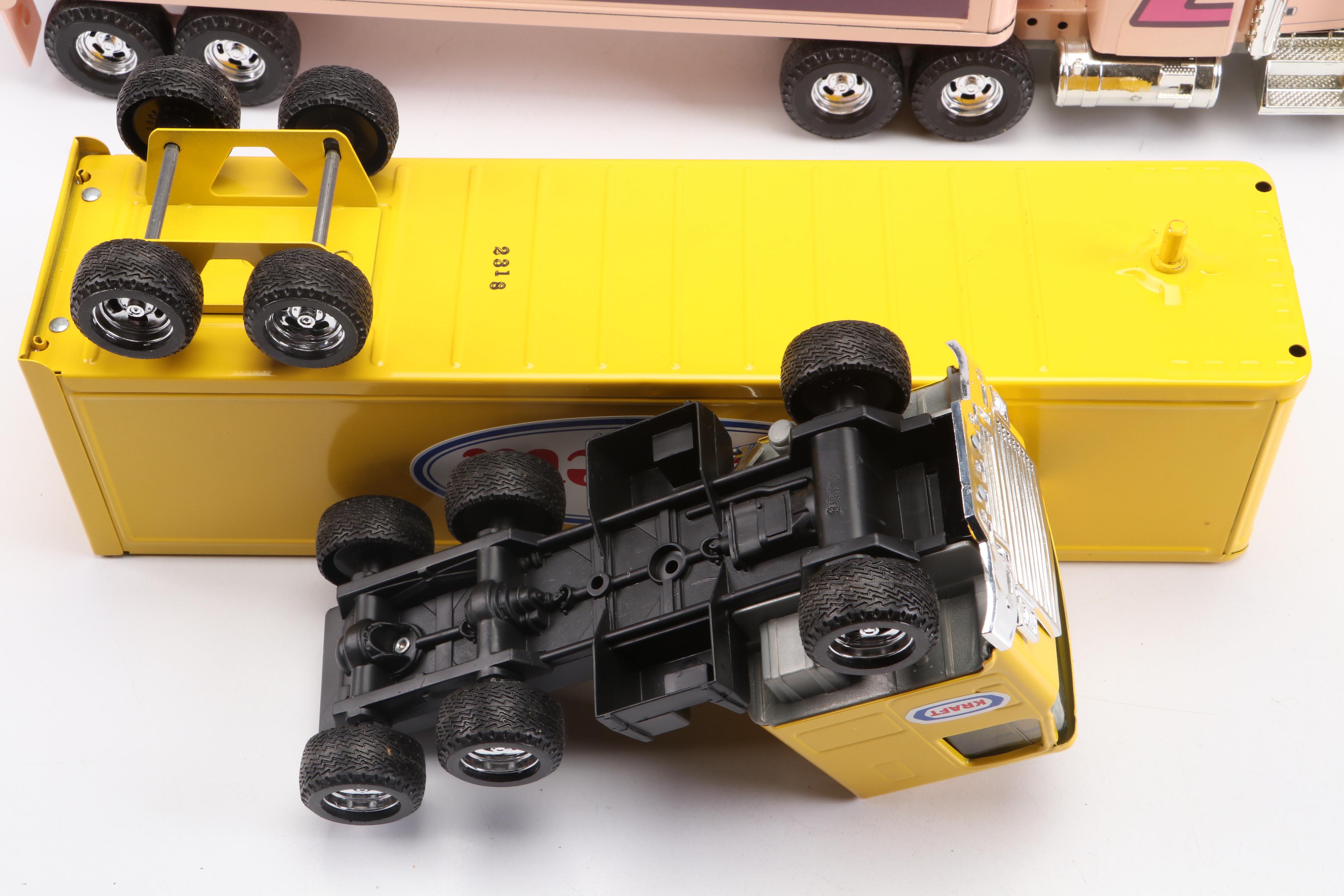 Ertl Diecast Model Semi-Trucks for Velveeta, Mary Kay Cosmetics, Hess and More