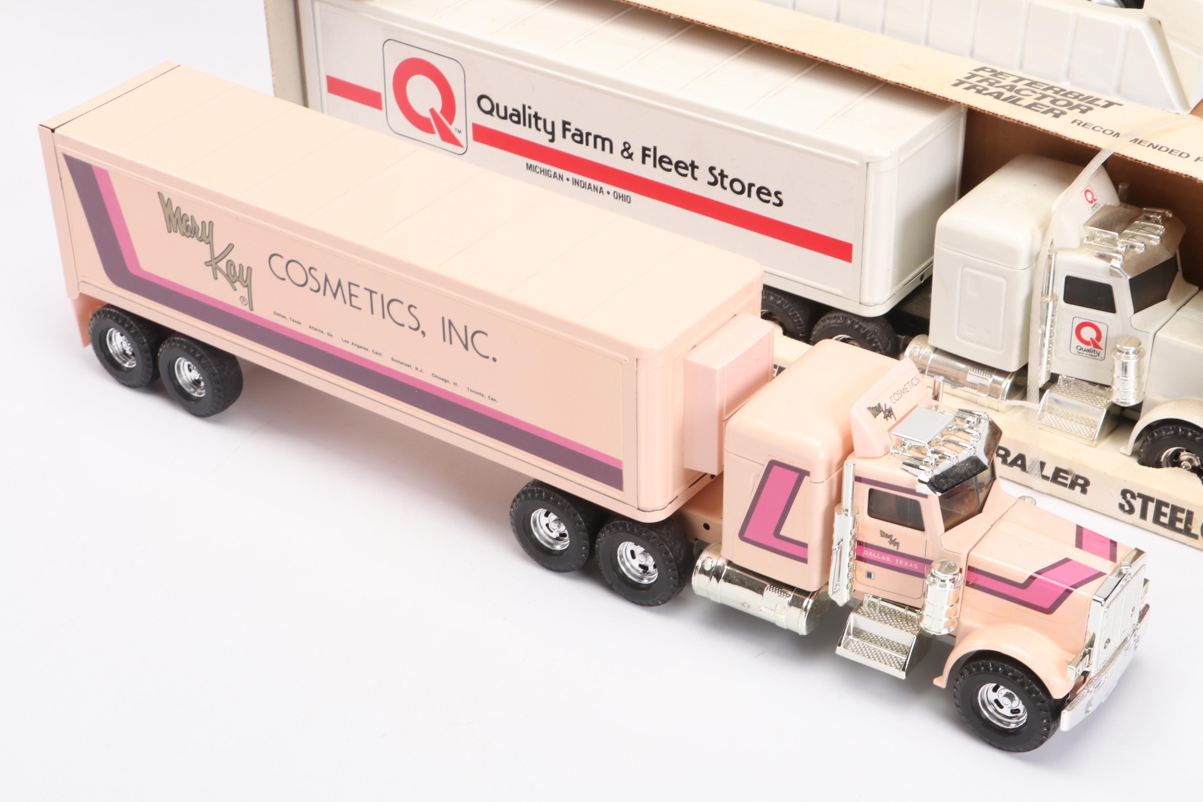 Ertl Diecast Model Semi-Trucks for Velveeta, Mary Kay Cosmetics, Hess and More