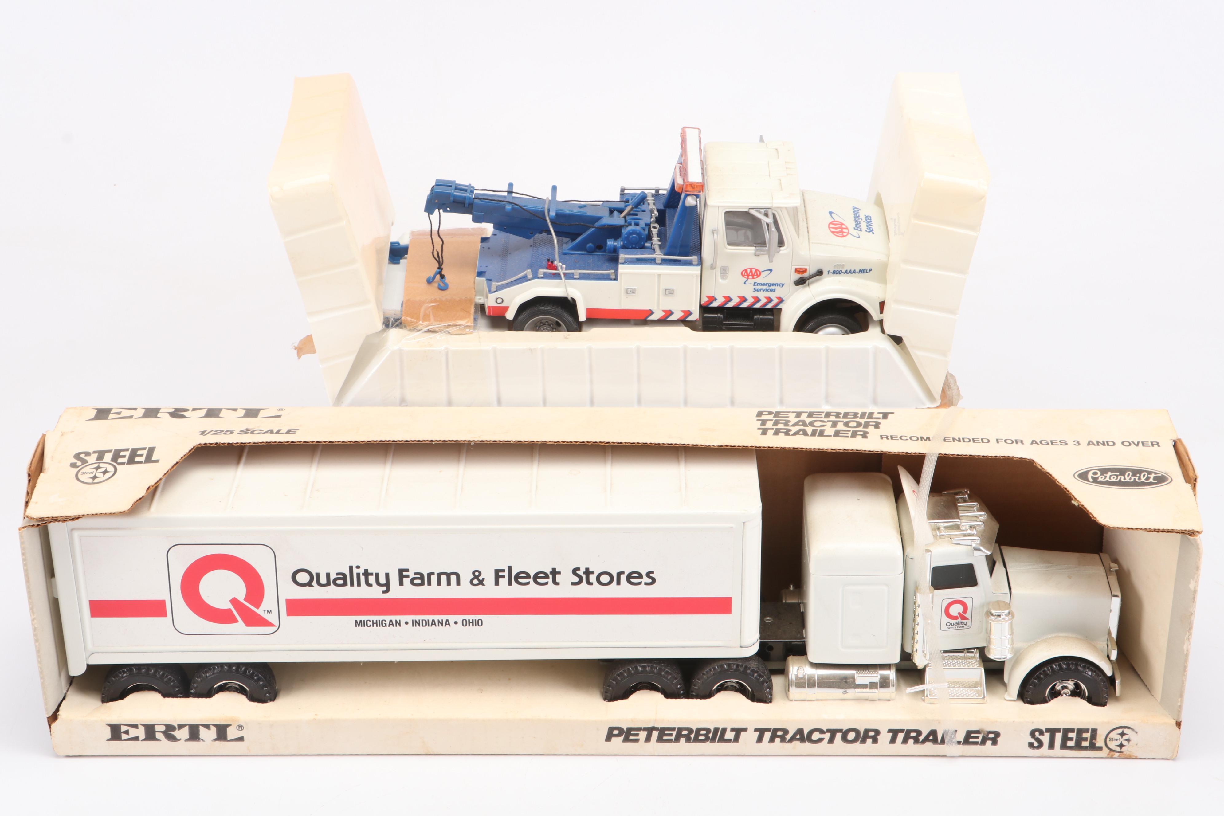 Ertl Diecast Model Semi-Trucks for Velveeta, Mary Kay Cosmetics, Hess and More