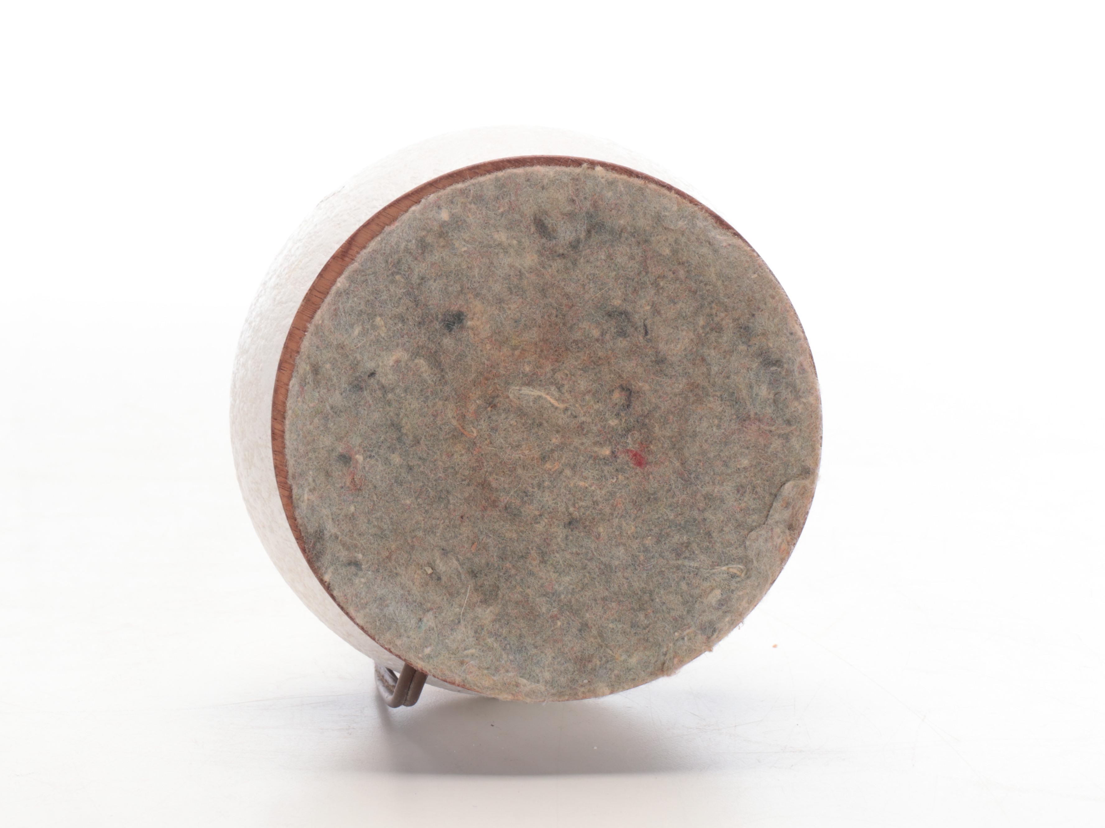 Mid Century Modern Walnut and Ceramic Table Lamp, Mid-20th Century