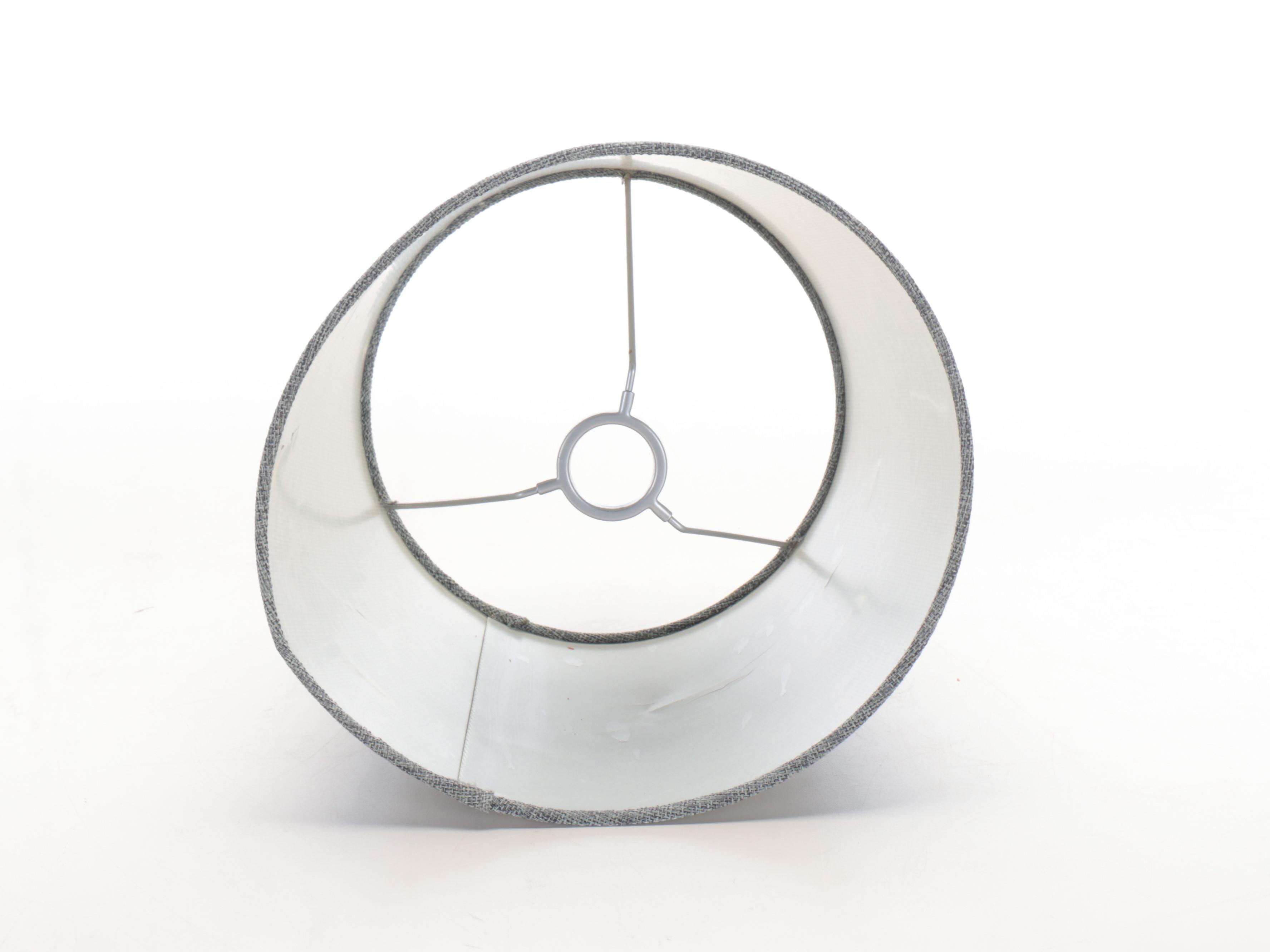 Mid Century Modern Walnut and Ceramic Table Lamp, Mid-20th Century