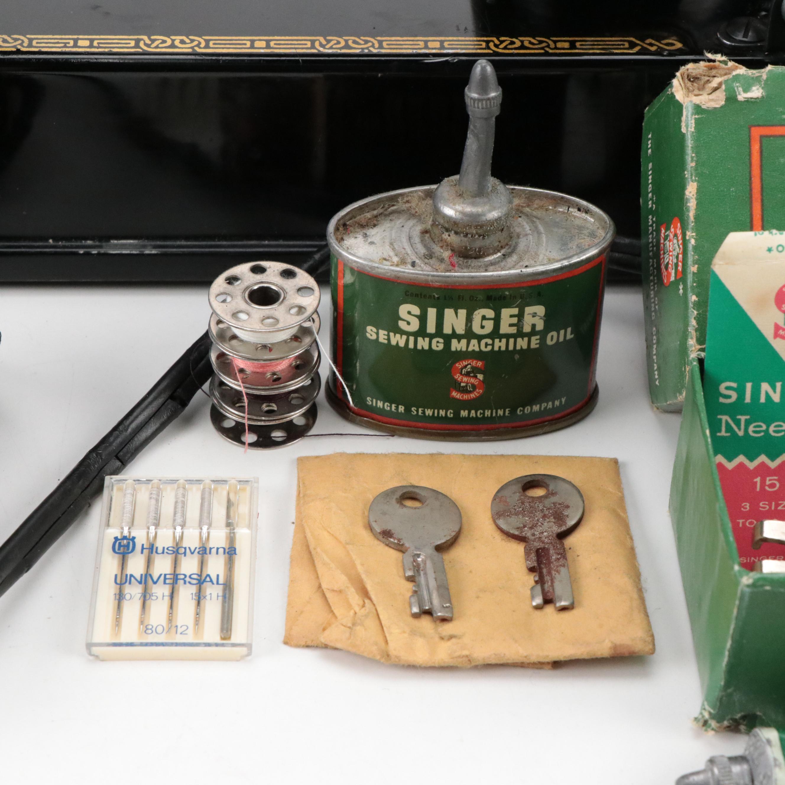 Singer 221 Featherlight Electric Sewing Machine, 1951